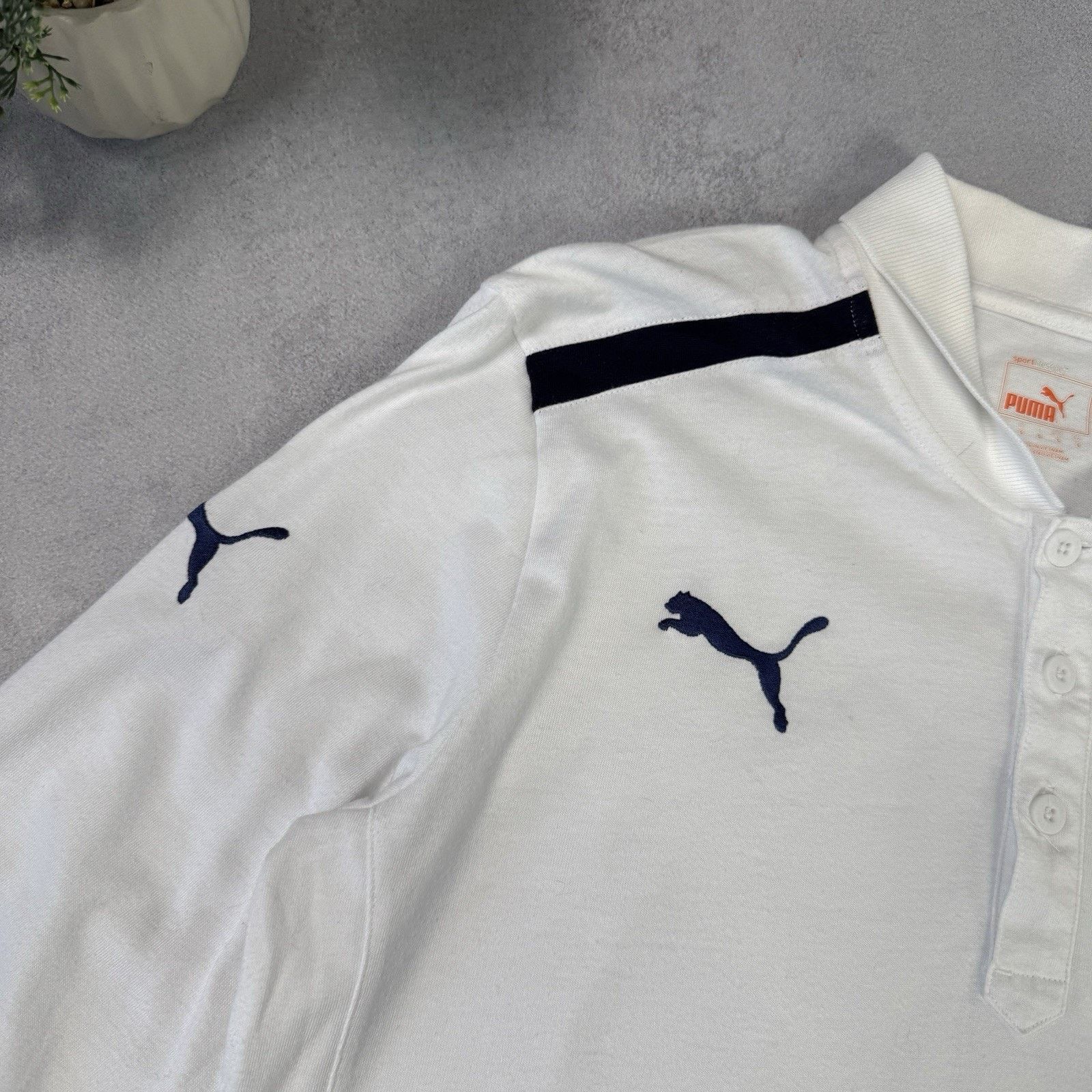 Puma ITALY FOOTBALL TRAINING TOP JERSEY PUMA SIZE S White Size US S / EU 44-46 / 1 - 2 Thumbnail