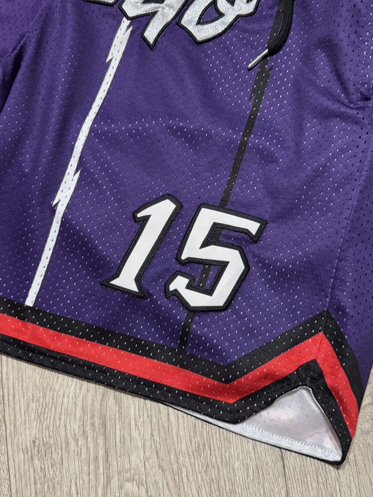 NBA 🔷NBA Toronto Raptors Vince Carter #15 Basketball Shorts🔷 Size US 34 / EU 50 - 2 Thumbnail