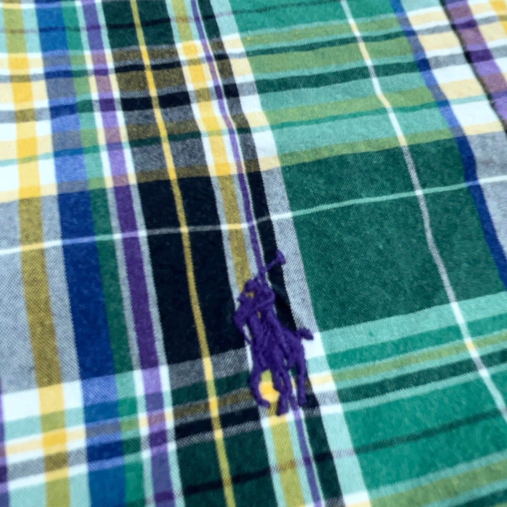 Ralph Lauren Ralph Lauren Shirt Men Medium Green Plaid Button-Up Classic Fit Poplin Tartan U8 Size US M / EU 48-50 / 2 - 4 Thumbnail