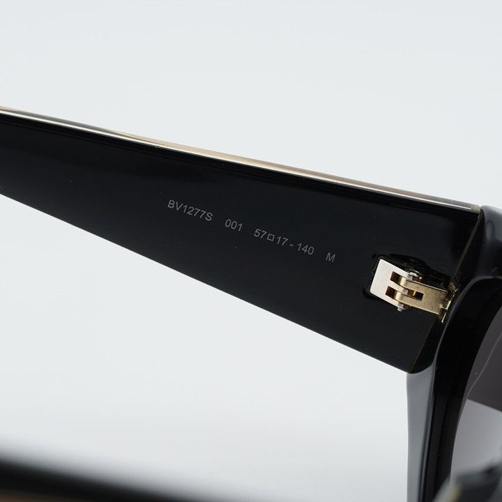 Bottega Veneta Bottega Veneta BV1277S 001 Sunglasses Black Cat Eye Frame Size ONE SIZE - 7 Thumbnail