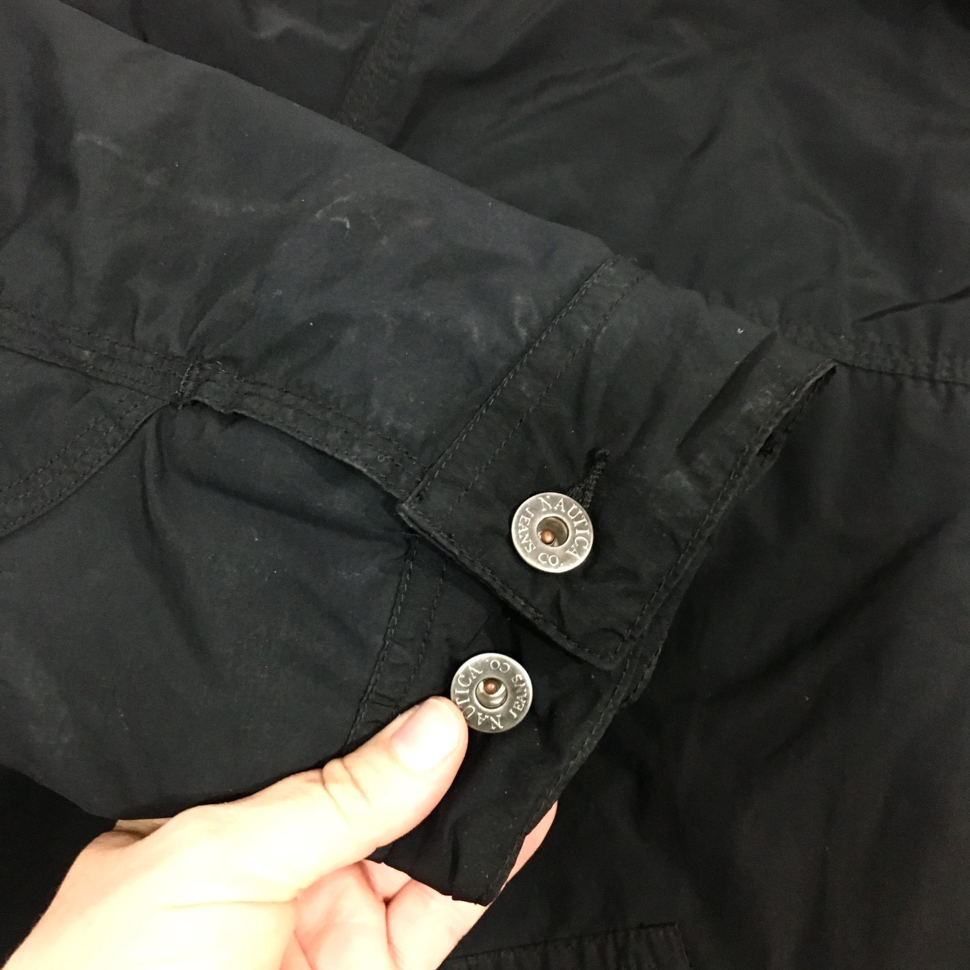 Nautica Vtg NAUTICA Jeans Black Nylon Puffer TRUCKER Jacket Size US XL / EU 56 / 4 - 5 Thumbnail