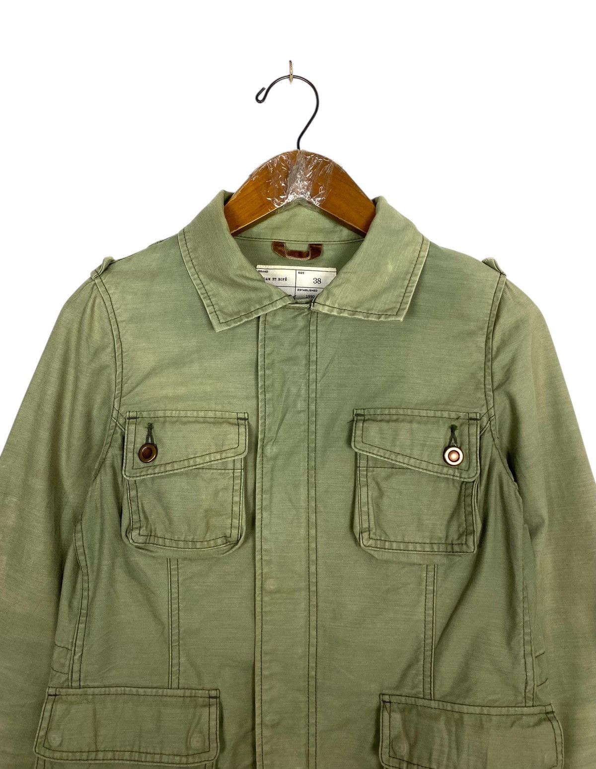ADAM ET ROPE Rare‼️ Adam Et Rope Military Jacket Made in Japan Size XS / US 0-2 / IT 36-38 - 4 Thumbnail