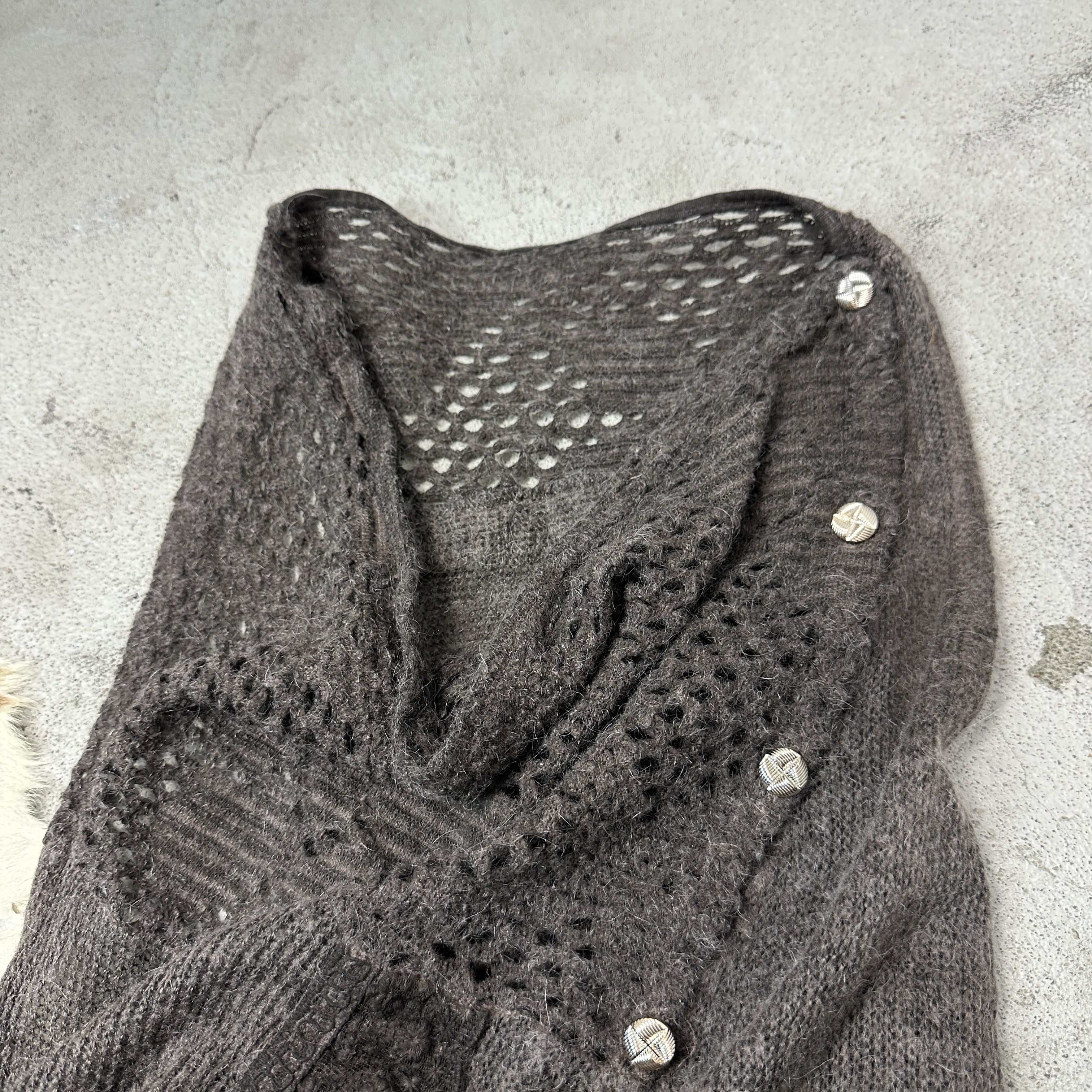 Vintage Vintage Crochet Fairy Asymmetrical Top Cardigan Y2K Size M / US 6-8 / IT 42-44 - 6 Thumbnail