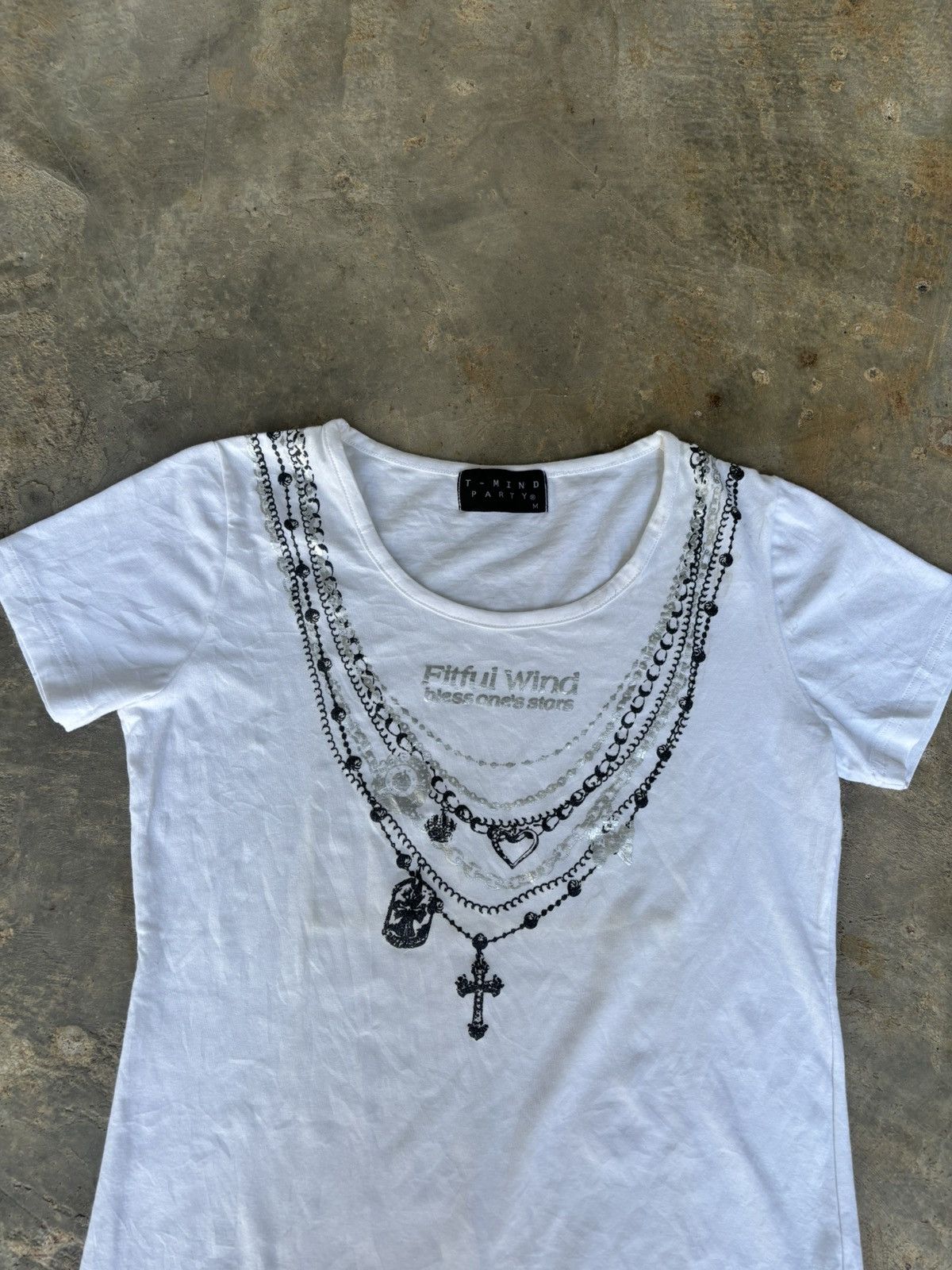 Hysteric Glamour Y2k T-Mind Party Necklace Ifsixwasnine Style Tshirt Size US M / EU 48-50 / 2 - 2 Thumbnail