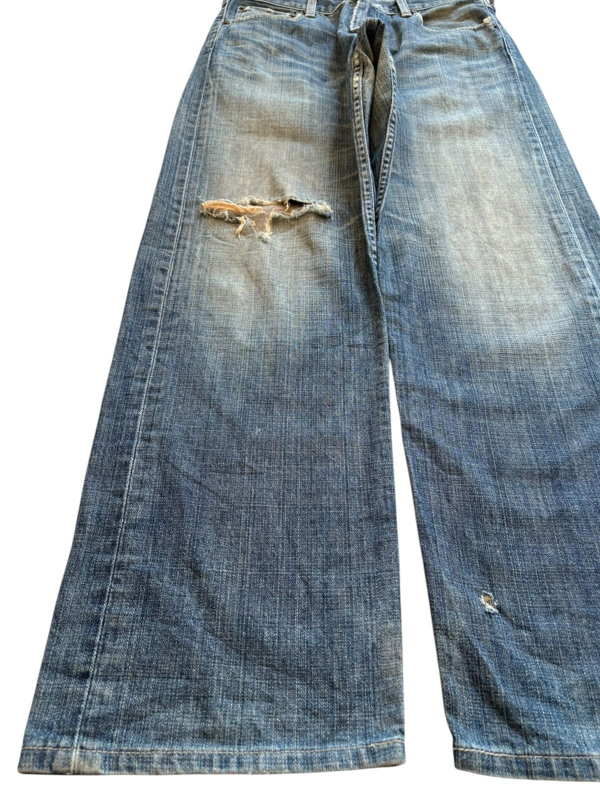 Levi's Vintage 90s Levis 503 Rusty Mud Wash Rip Loose Baggy Jeans Size US 29 - 6 Thumbnail