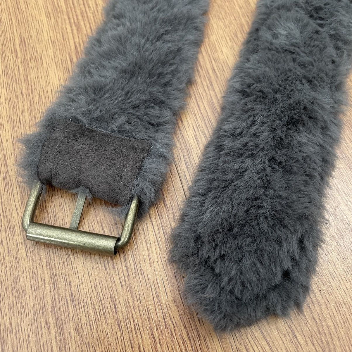 If Six Was Nine × Japanese Brand × Le Grande Bleu (L.G.B.) Fur suede belt Size ONE SIZE - 2 Thumbnail