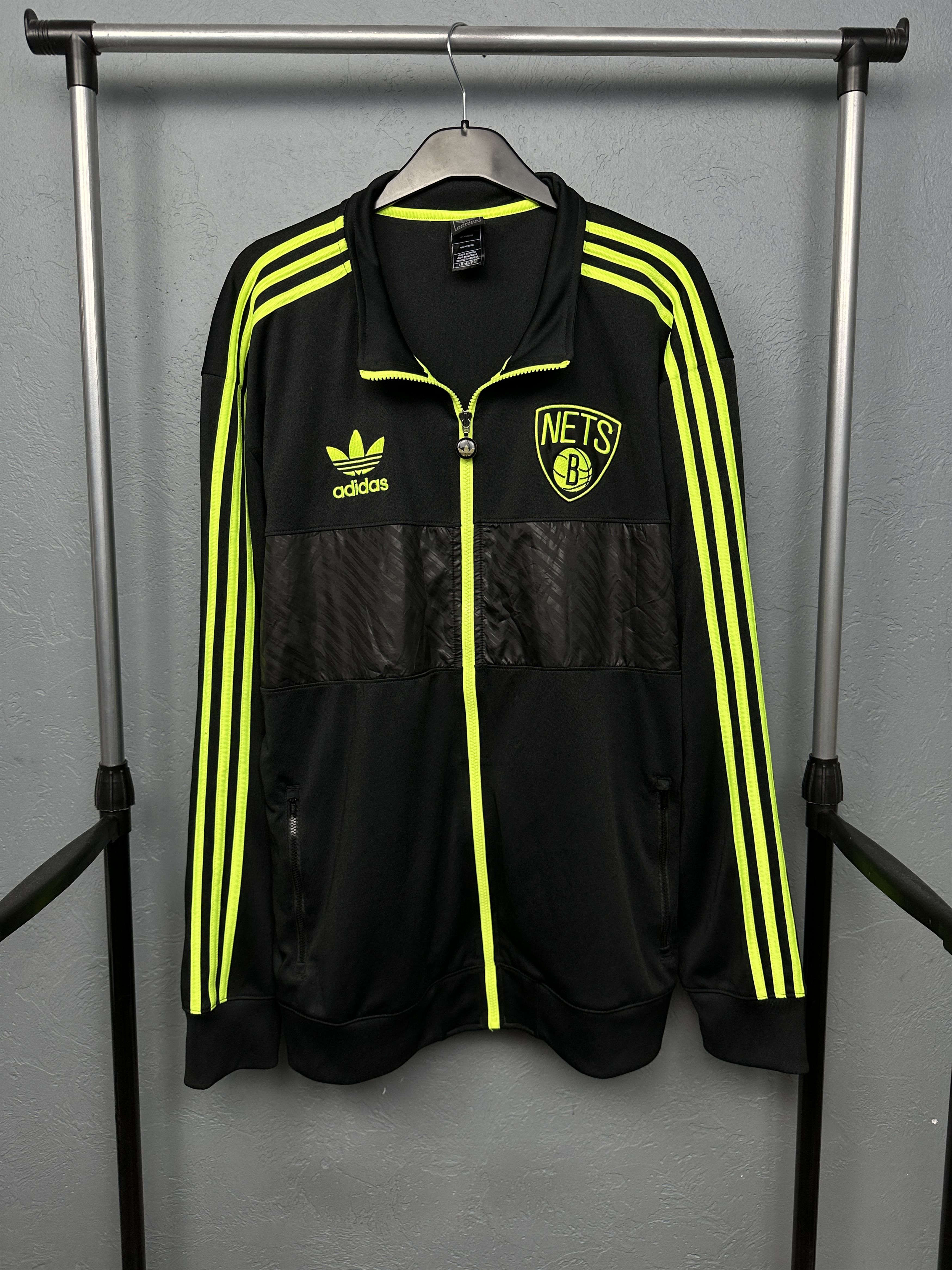 Adidas Adidas Originals NBA Brooklyn Nets Mens Track Top Jacket Size US XXL / EU 58 / 5 - 1 Thumbnail