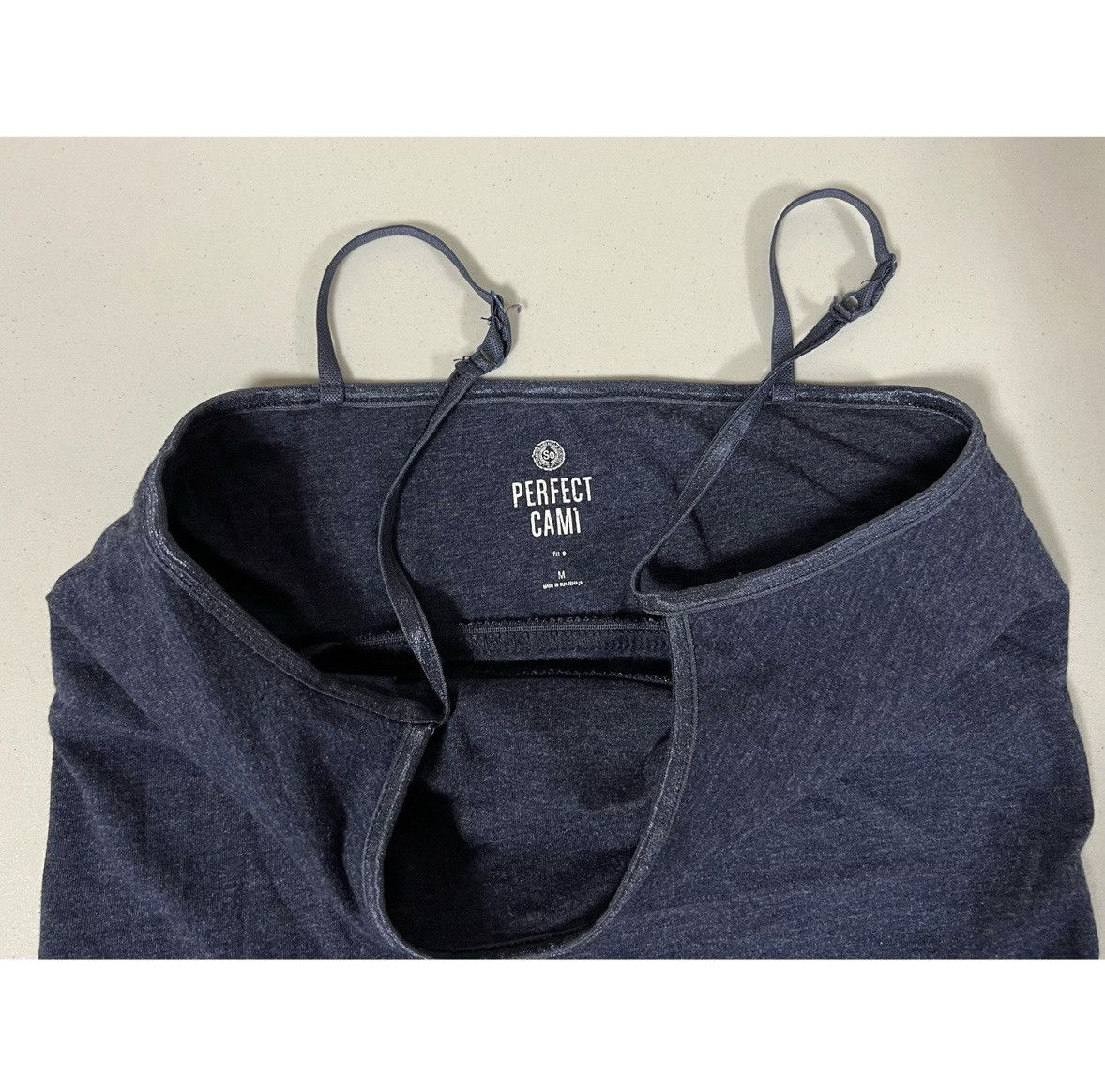 Sonoma SO Navy Blue Cami Shelf-Bra Camisole Tank Top Shirt Size M 💙 Size M / US 6-8 / IT 42-44 - 4 Thumbnail