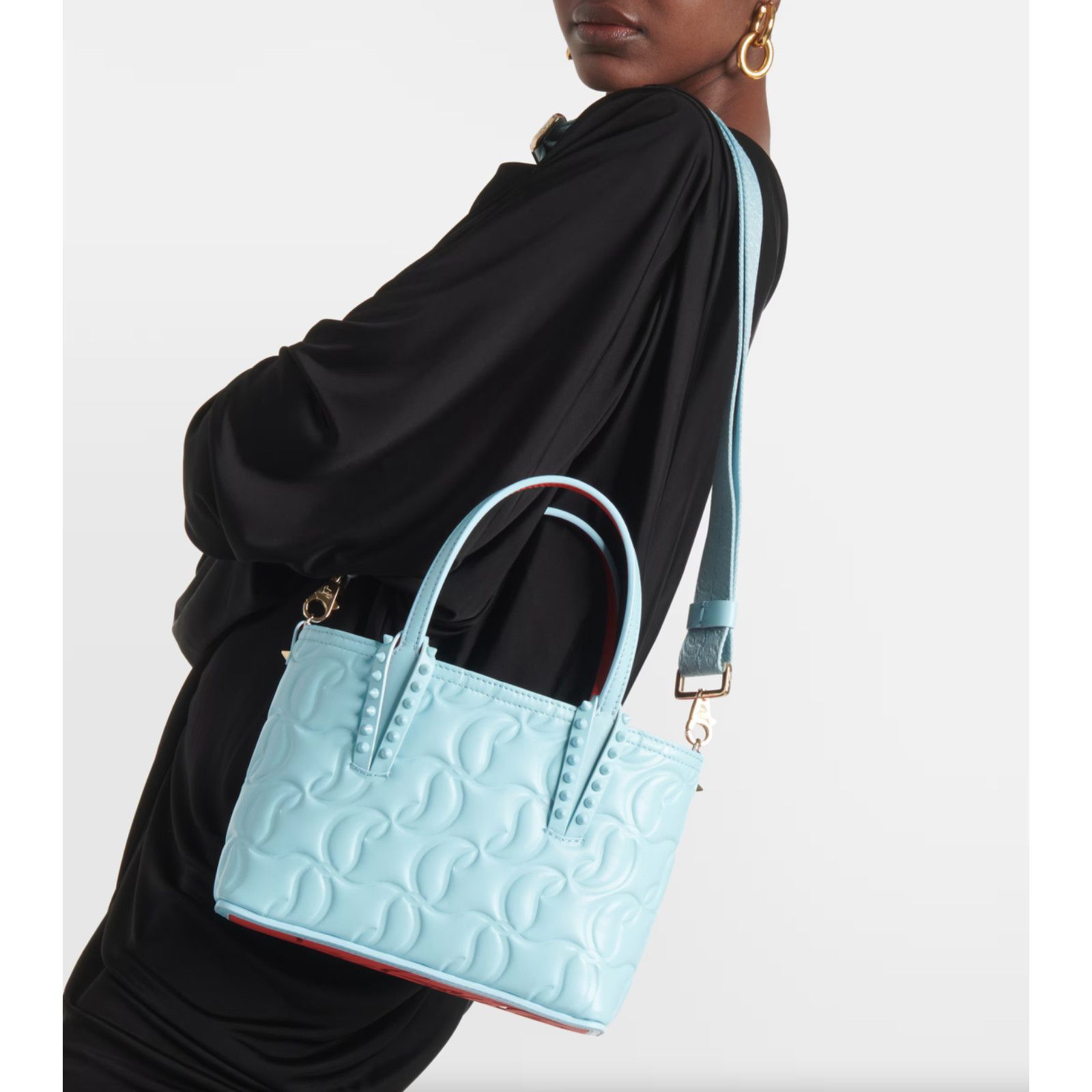 Christian Louboutin Christian Louboutin Cabata Mini Leather Tote Crossbody Bag Size ONE SIZE - 3 Thumbnail