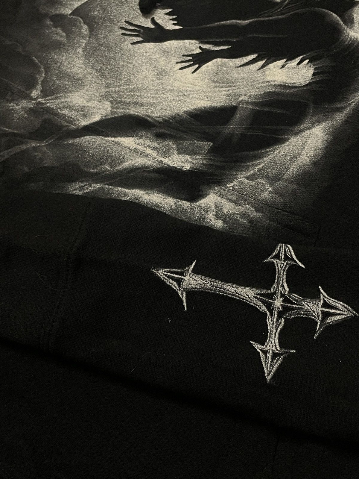 Band Tees × Vintage Vintage hoodie Spiral 90s streetwear Y2K fallen angel Size US XXL / EU 58 / 5 - 2 Thumbnail