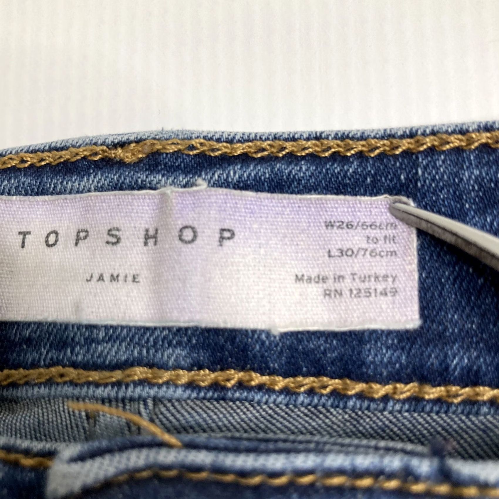 Topshop Topshop Moto Jamie Crop Jeans Skinny Mid Rise Women’s Blue Denim 24x25 Slim 5-Pocket Size 4XL / US 24-26 - 5 Thumbnail