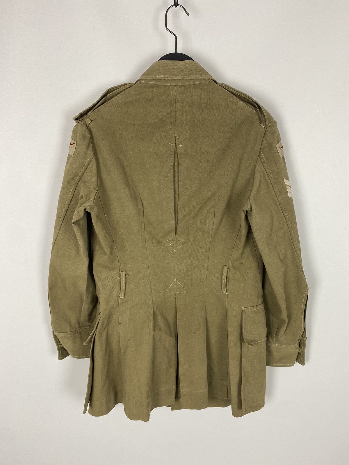 Vintage 1940s Vintage WW2 RAF British Air Force Drill Bush Jacket Size US S / EU 44-46 / 1 - 14 Thumbnail