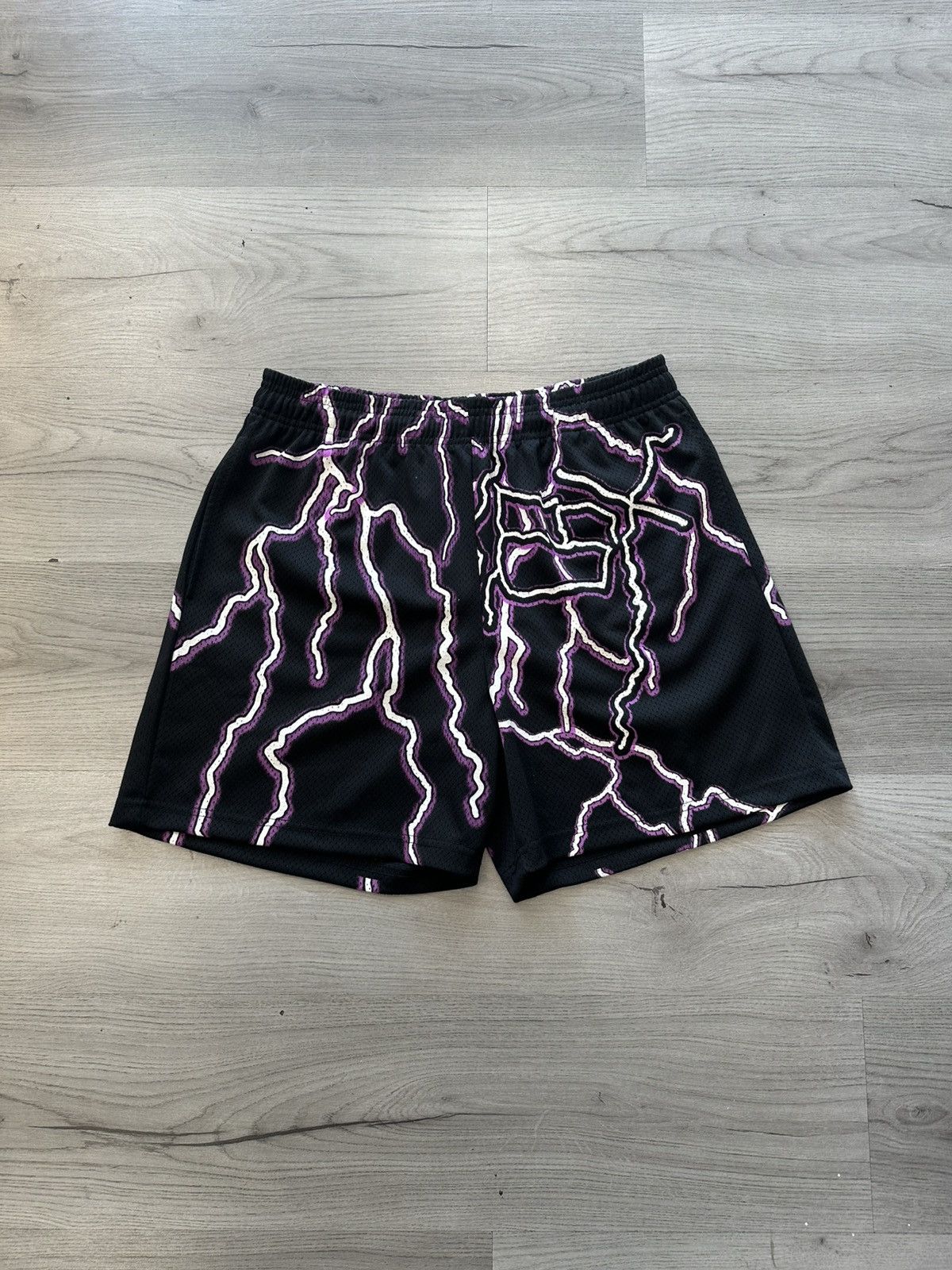 Bravest Studios Shorts Lightning Black Purple