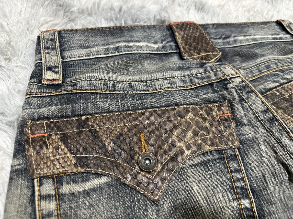 semanticdesign 🔥Sick Y2K Semantic Design Flared Denim Snakeskin Pocket Size US 30 / EU 46 - 12 Thumbnail