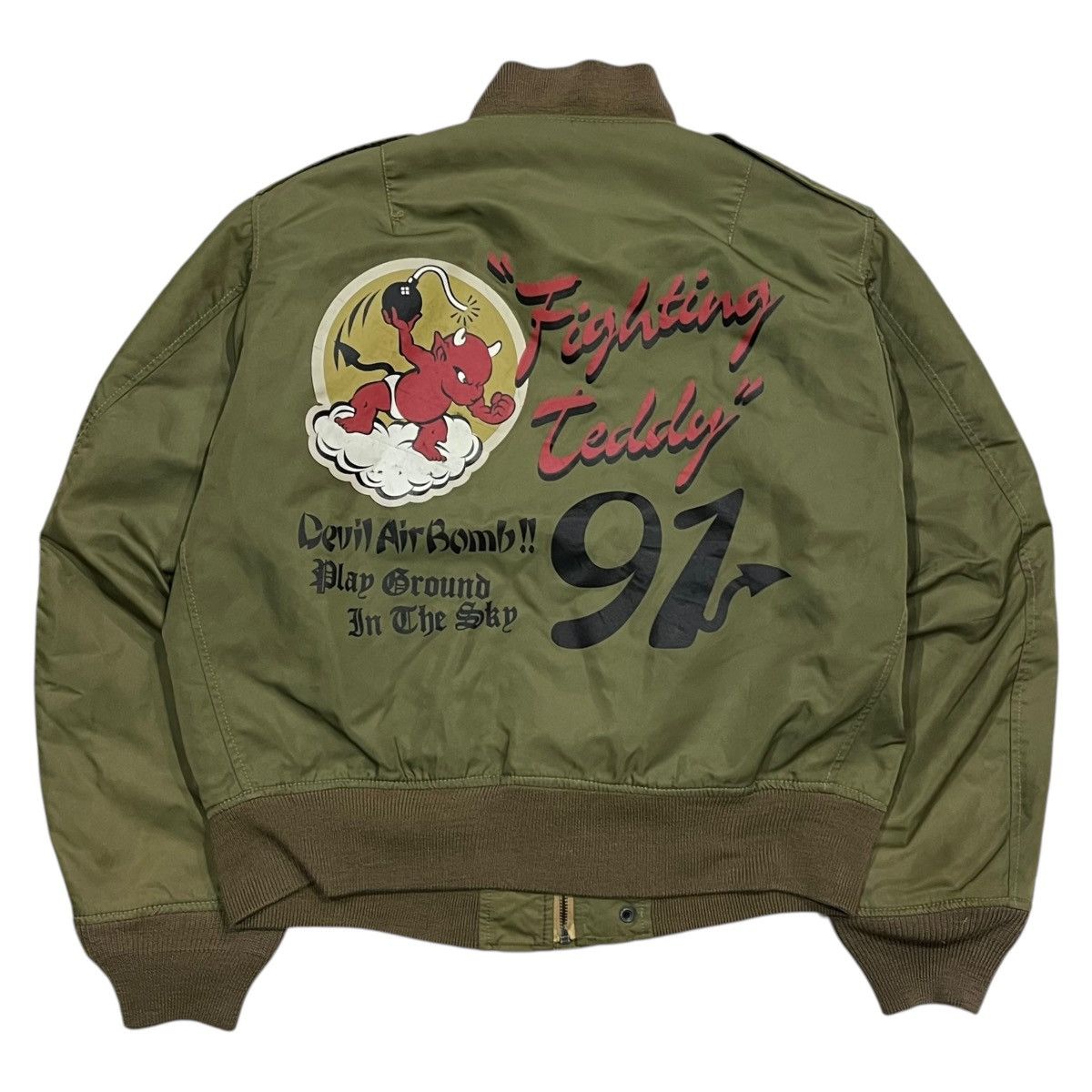 Tedman Vintage Ted Company L-2 ‘Fighting Teddy’ Bomber Jacket Size US M / EU 48-50 / 2 - 3 Thumbnail