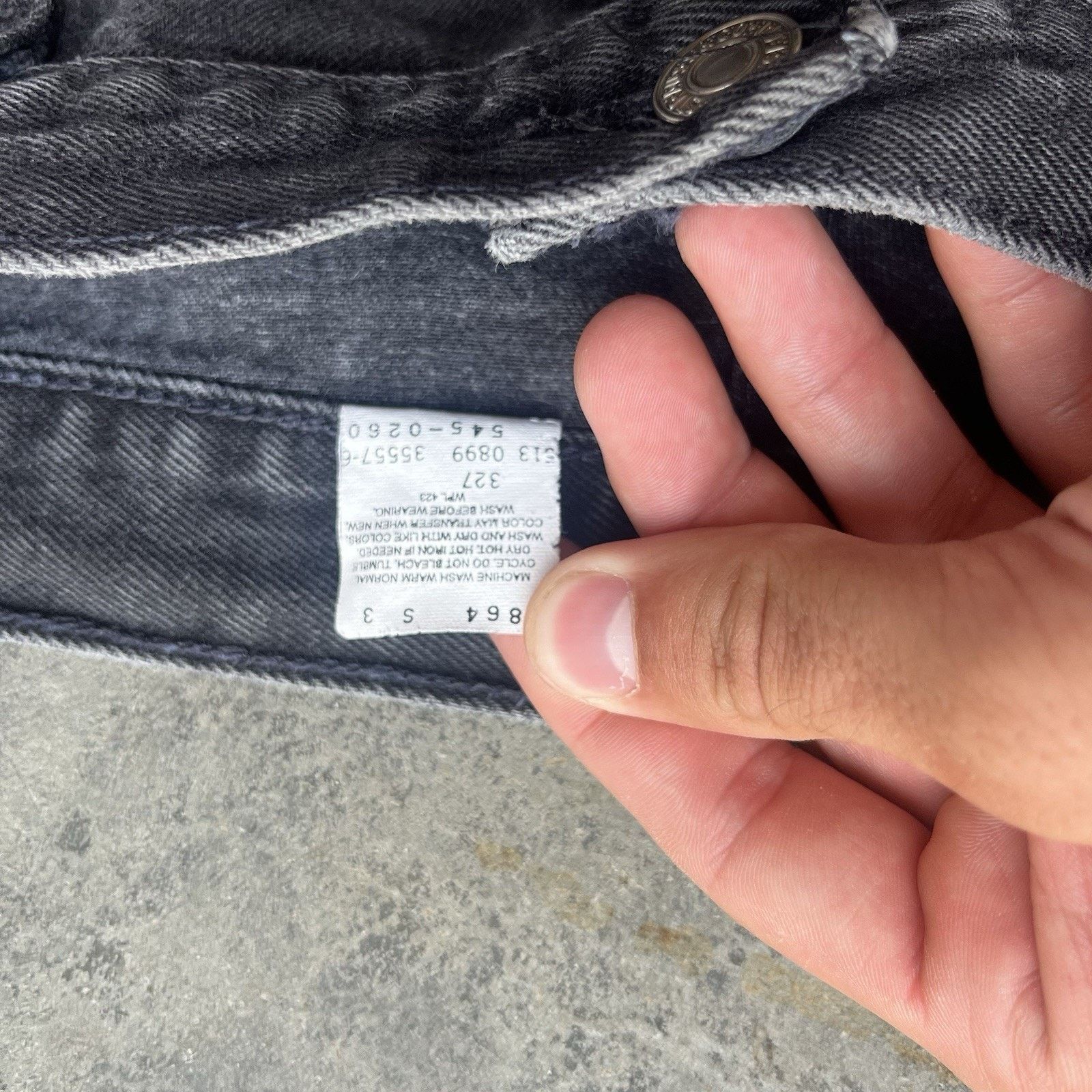 Levi's Vintage Black 90s Levi’s 545 Jeans Mens 36 X 30 Loose Fit We Size US 36 / EU 52 - 7 Thumbnail