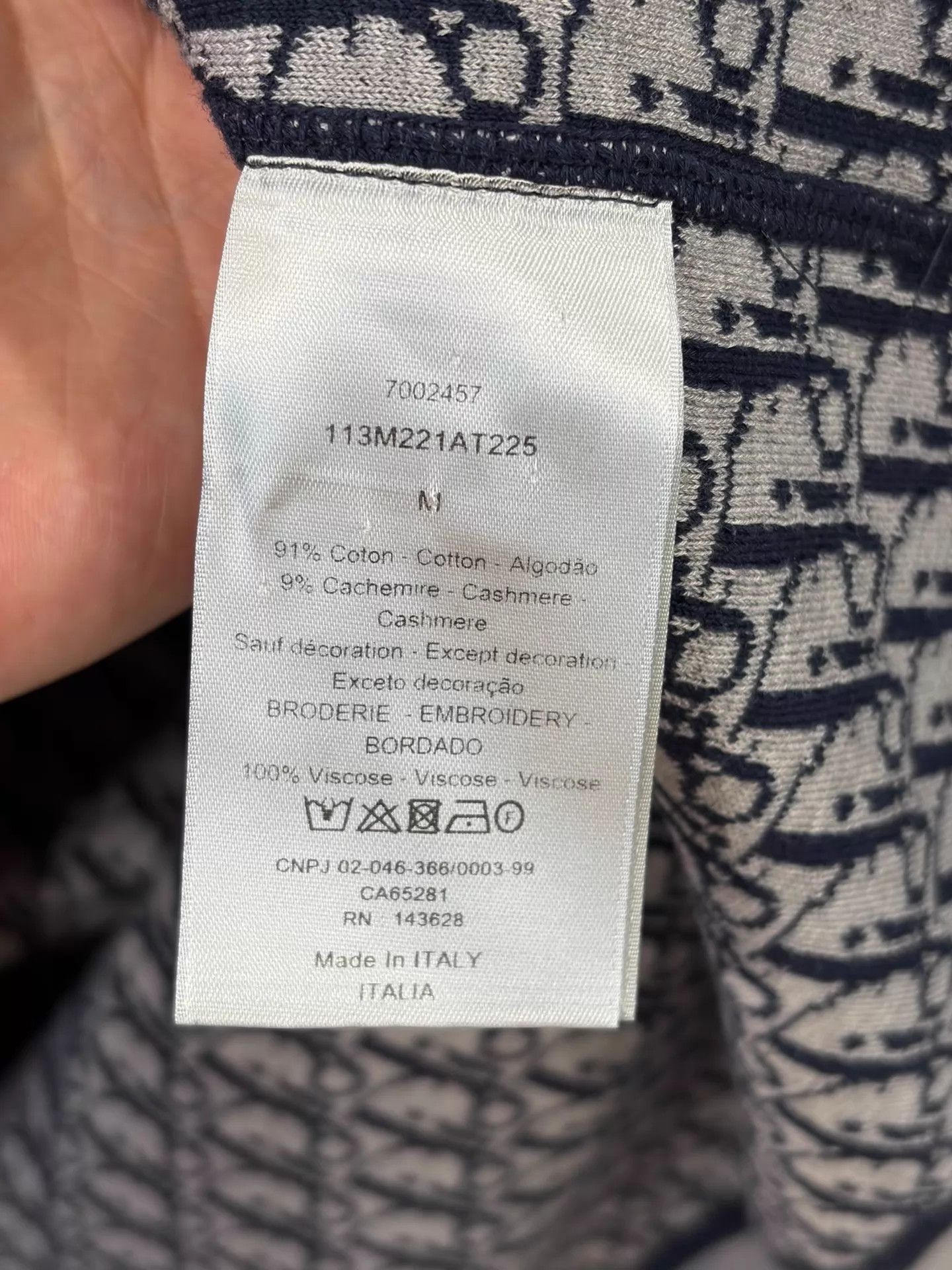 Dior Dior Hoodie M All-Over Dior Print Lining Size US M / EU 48-50 / 2 - 4 Thumbnail