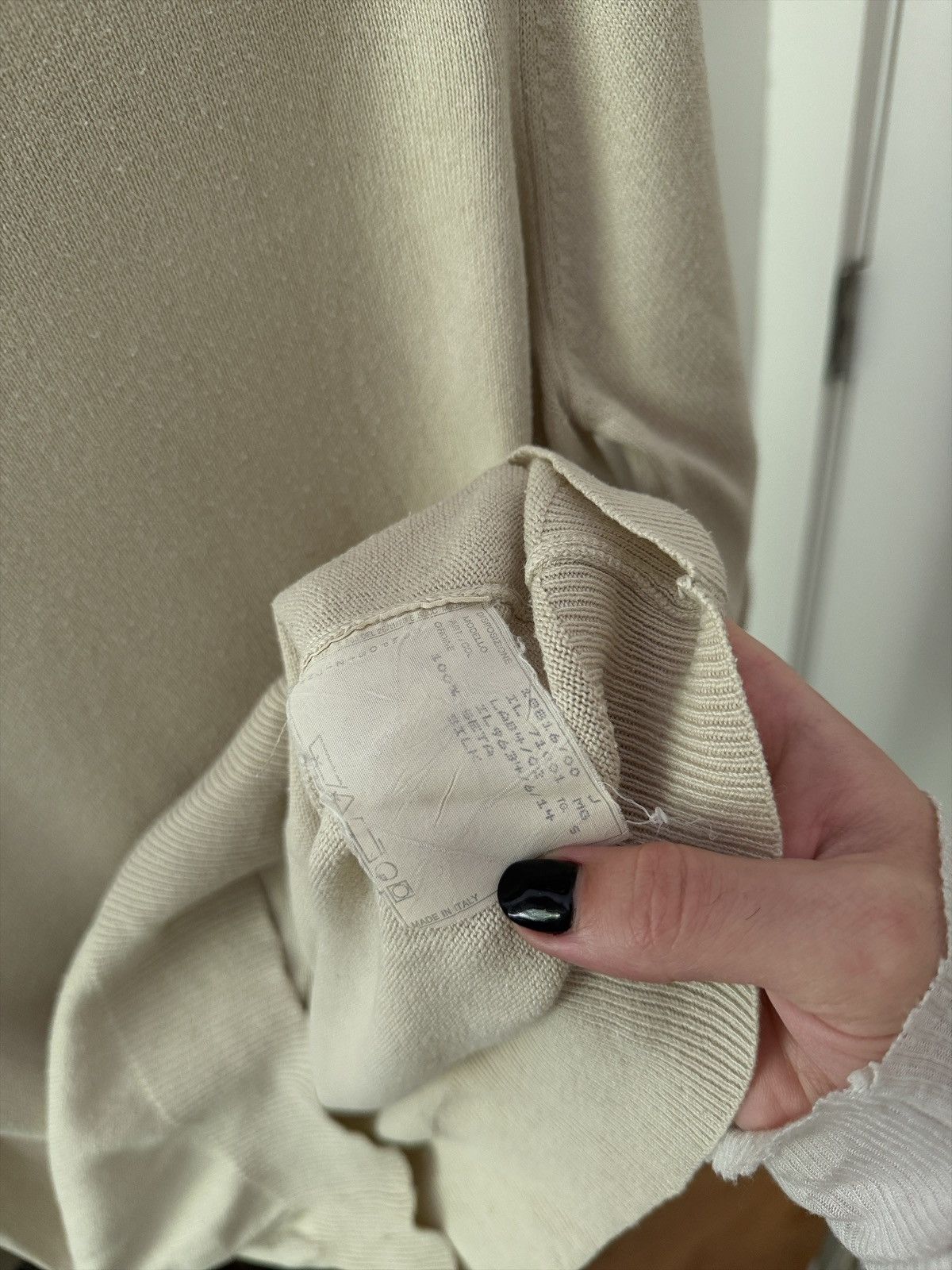 Helmut Lang ‘90s Silk Knit Crewneck Sweater Size US S / EU 44-46 / 1 - 5 Thumbnail