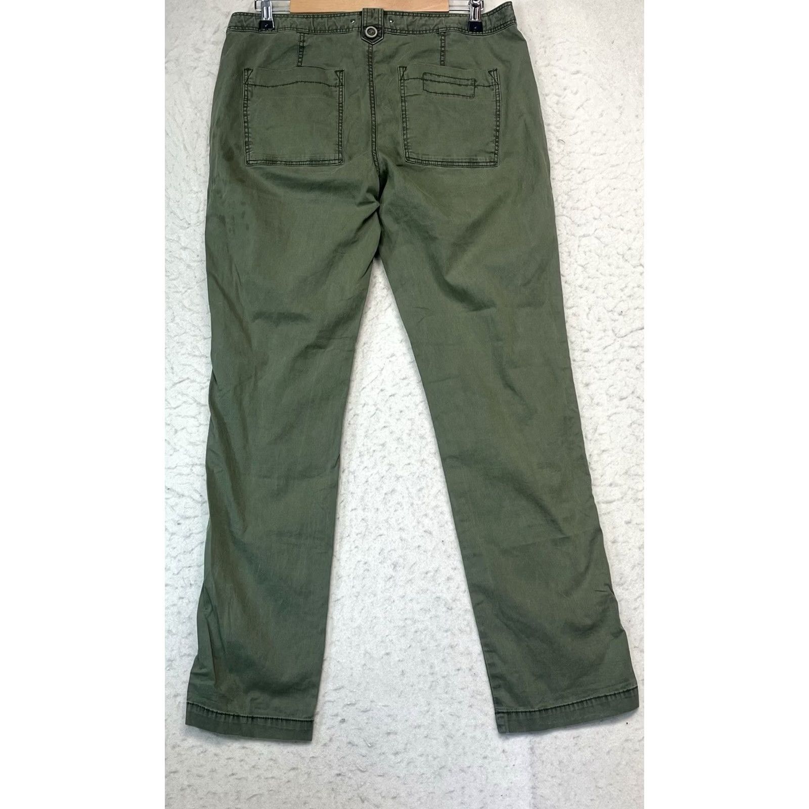 Anthropologie Anthropologie Green Chino Pants Women US 8 Button Fly Casual Workwear Size 30" / US 8 / IT 44 - 2 Thumbnail