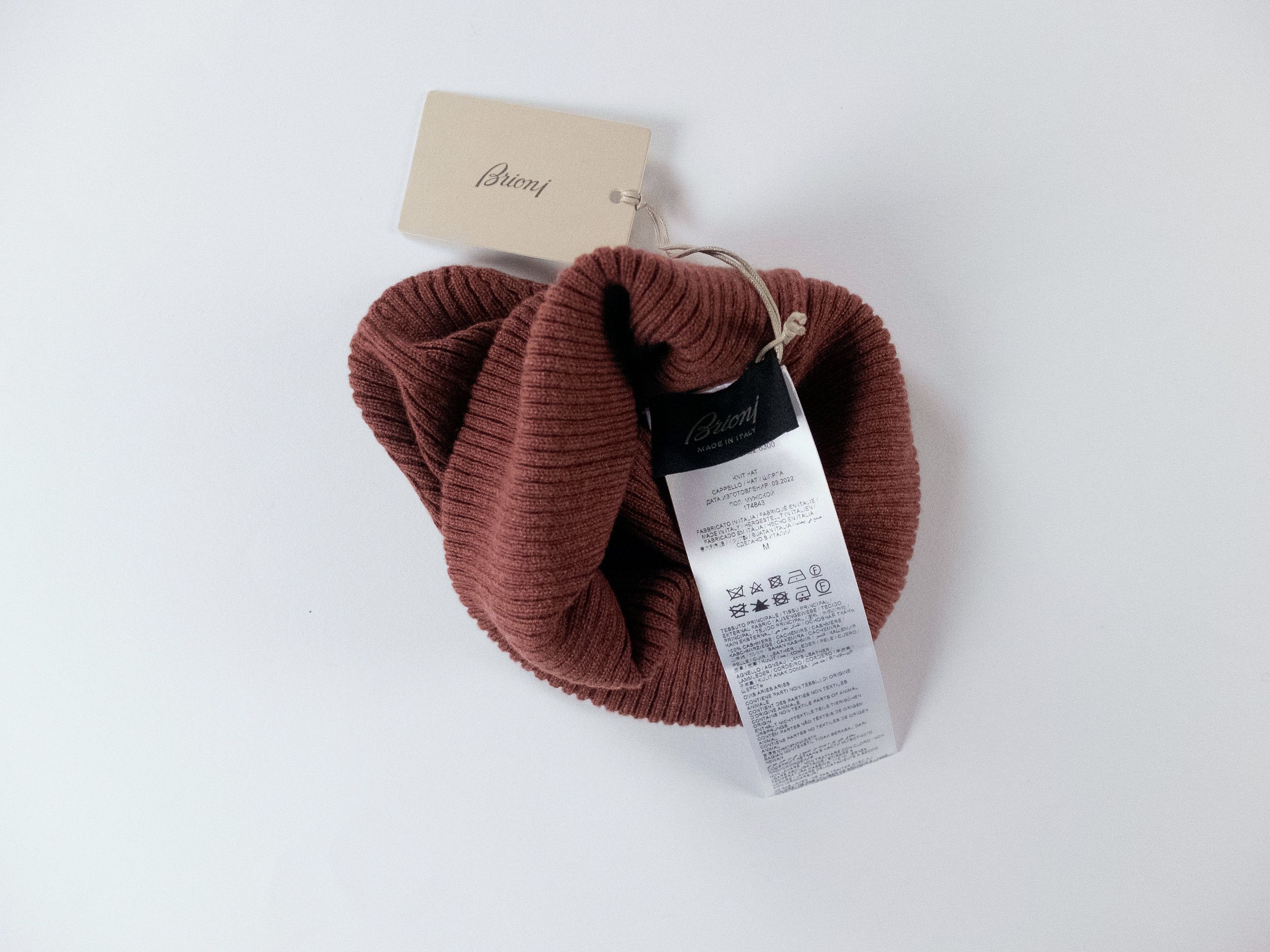 Brioni BRIONI reddish brown Sienna cashmere beanie Size Medium Size ONE SIZE - 5 Thumbnail