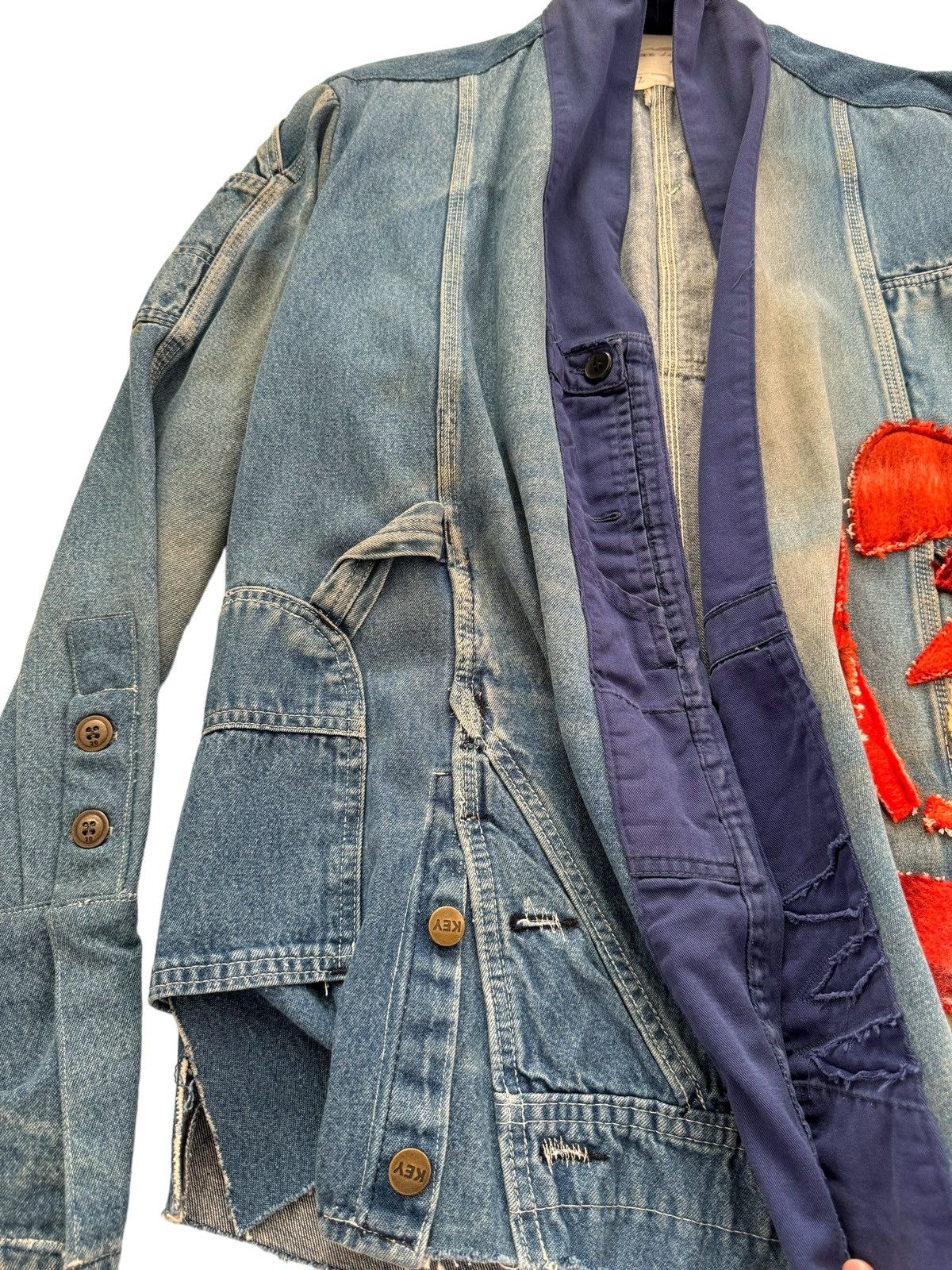Greg Lauren Sz3 GRAIL Overall Rose Flower GL1 Kimono Size US M / EU 48-50 / 2 - 3 Thumbnail