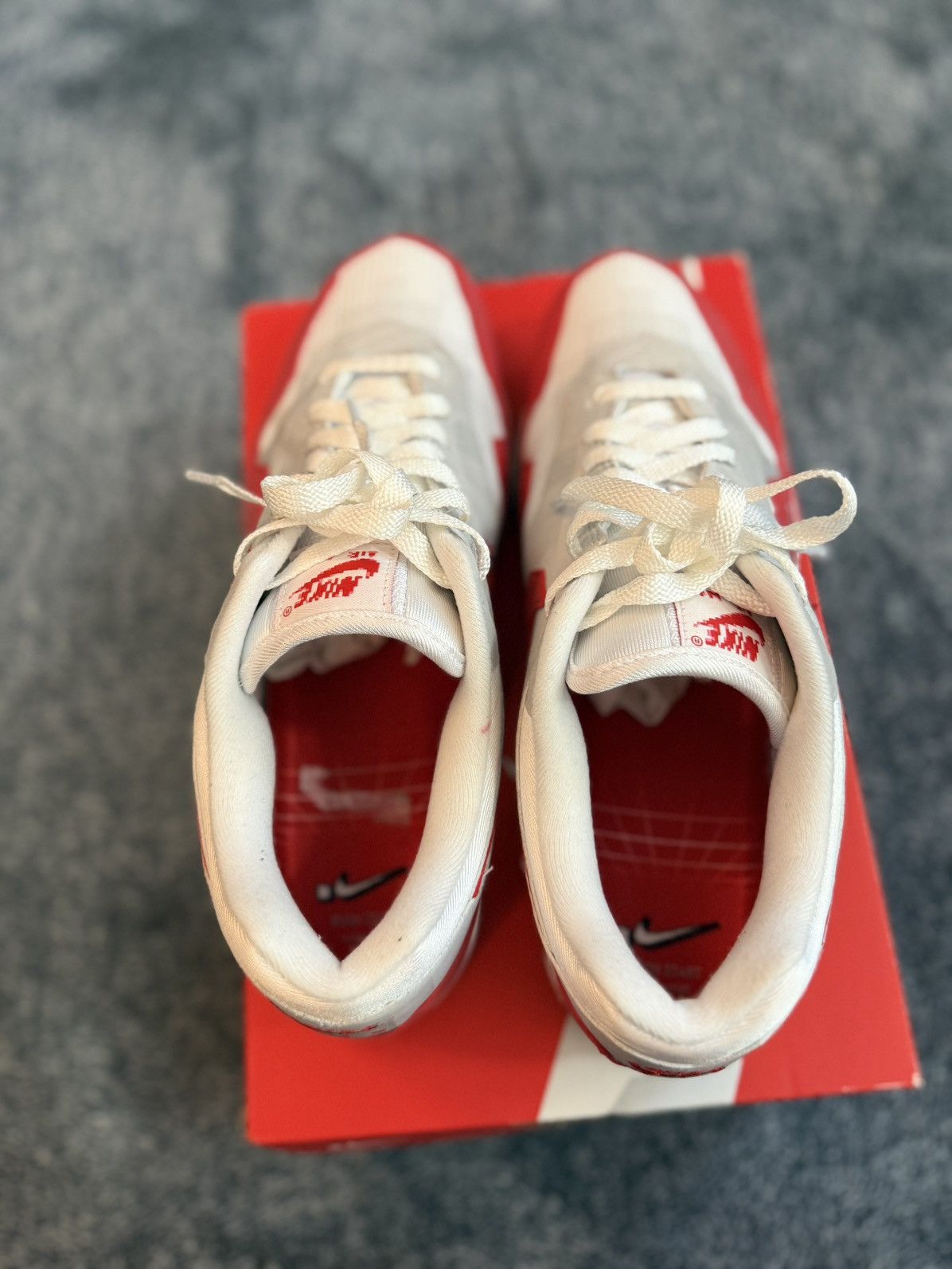 Nike Nike Air Max 1 Low Poly Red .Swoosh Brand New Size US 12 / EU 45 - 5 Thumbnail