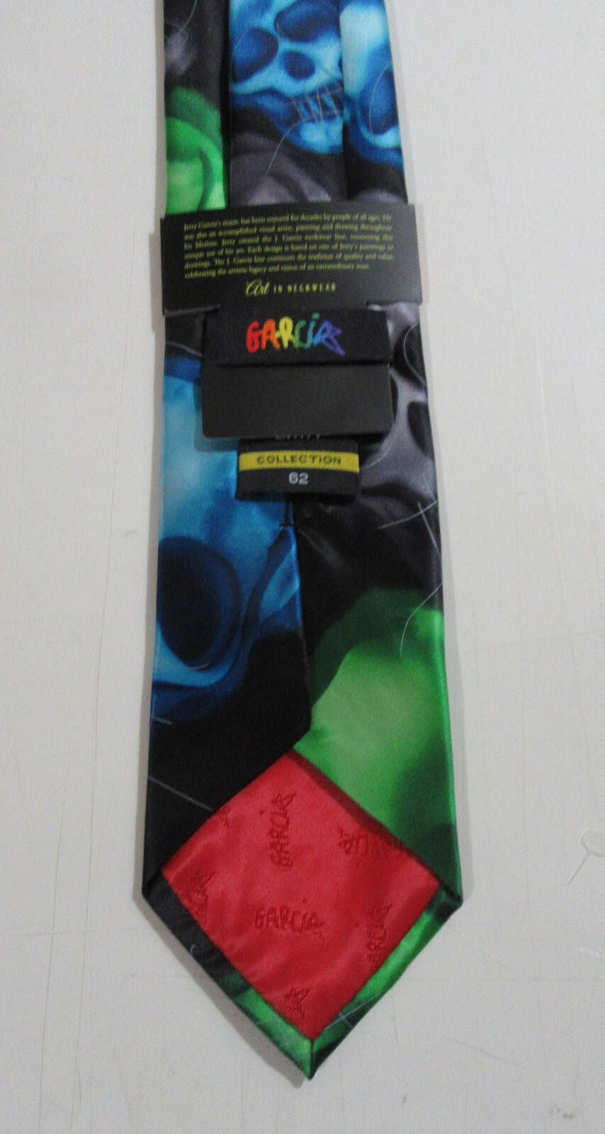 Designer Jerry Garcia 62 Plague Entity Skull Neck Tie Purple Size ONE SIZE - 6 Thumbnail