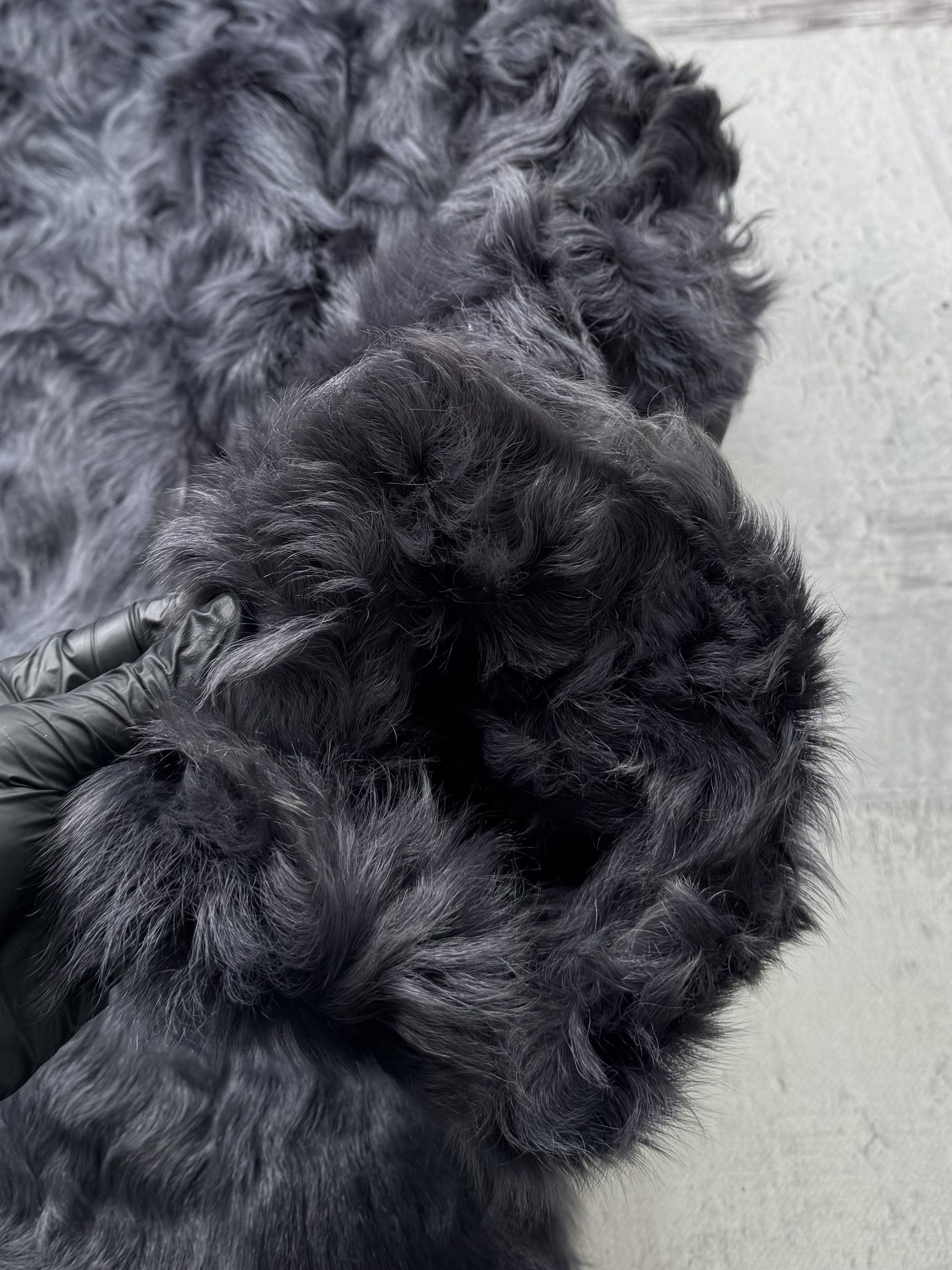 Vintage Real Fur Hooded Coat A723D15