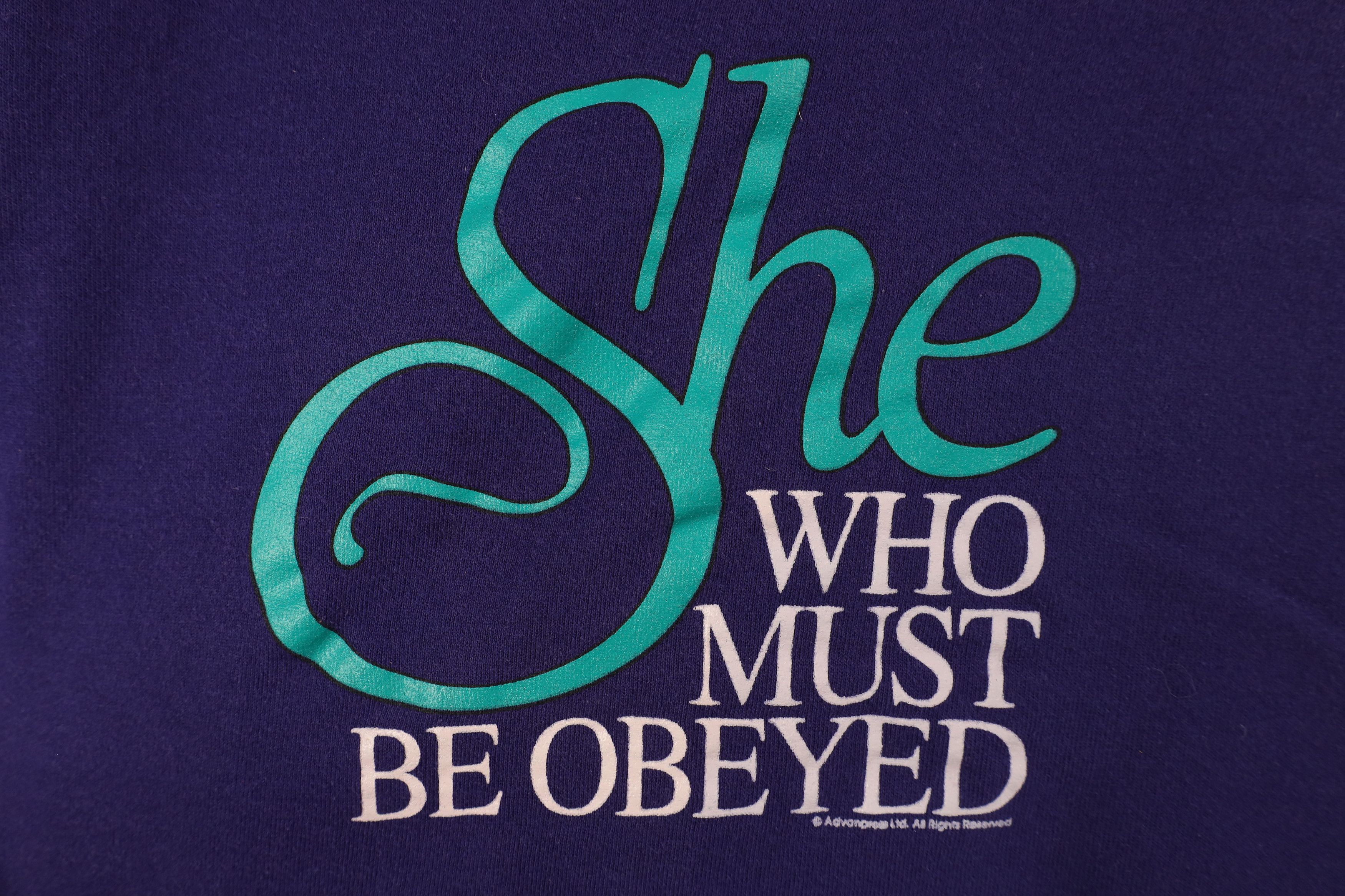 Vintage Vintage 90s Must Be Obeyed Ayesha Crewneck Sweatshirt USA Size XXL / US 16-18 / IT 52-54 - 4 Thumbnail