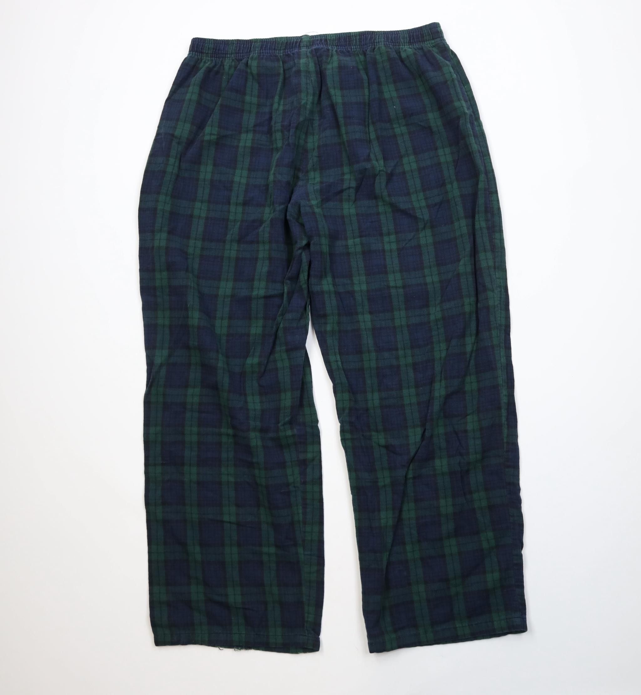 L.L. Bean Vintage 90s Y2K LL Bean Wide Leg Pajamas Pants PJs Plaid Size US 38 / EU 54 - 8 Thumbnail