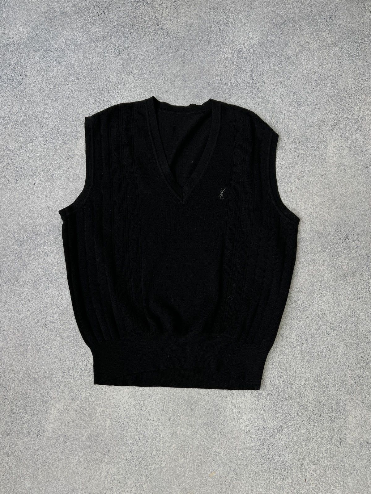 Vintage × Yves Saint Laurent Vintage YSL Yves Saint Laurent cashmere vest Size US L / EU 52-54 / 3 - 3 Thumbnail