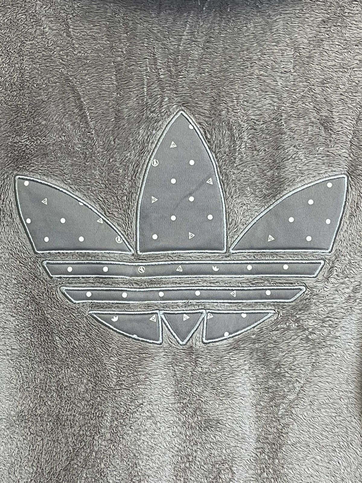 Adidas ADIDAS FLEECE BIG LOGO ZIPPER HOODIES Size US M / EU 48-50 / 2 - 4 Thumbnail