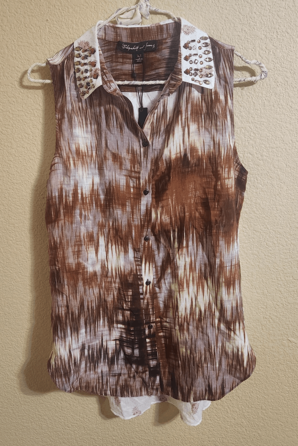 Elizabeth and James ELIZABETH and JAMES Colorful Silk JULIAN Blouse Top XS Size XS / US 0-2 / IT 36-38 - 2 Thumbnail