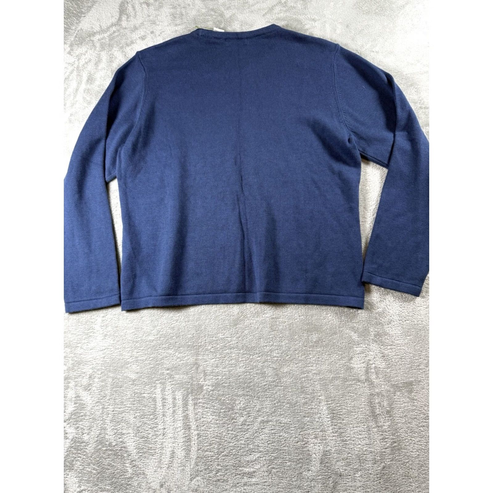 Orvis ORVIS Womens Pullover Sweater L Navy Blue Cashmere Blend Hike Camp Size L / US 10 / IT 46 - 2 Thumbnail