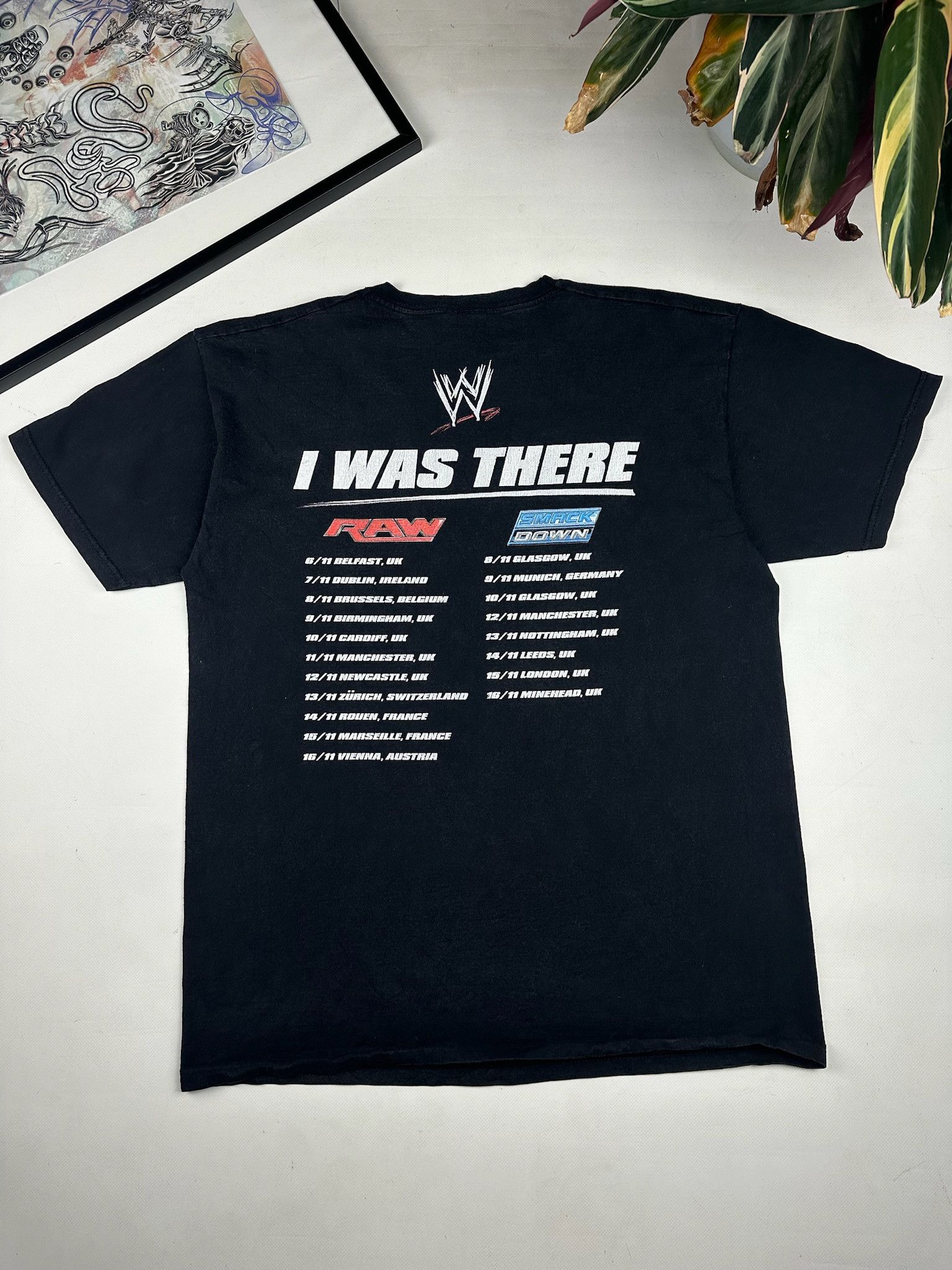 Vintage Vintage Wwe Wrestling Tour 2013 T-shirt Size US L / EU 52-54 / 3 - 4 Thumbnail