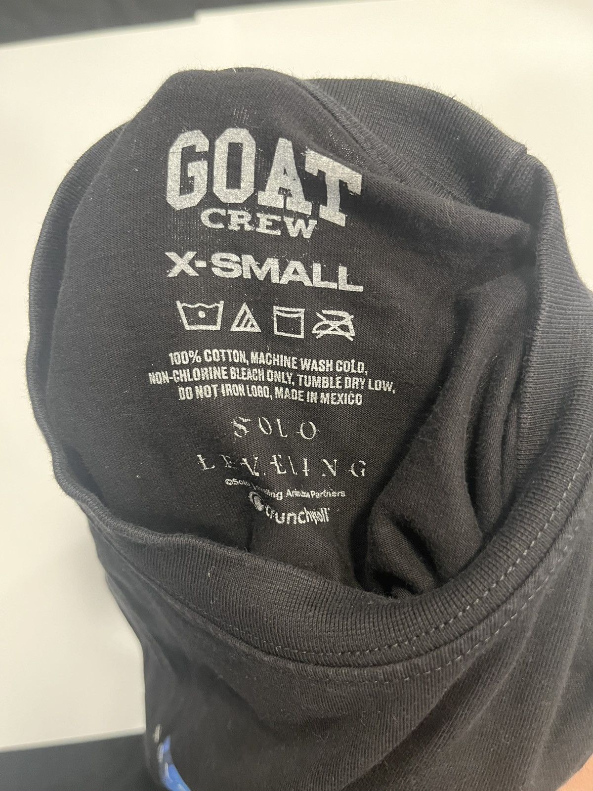 GOAT Crew GOAT Crew X SOLO LEVELING Black T-Shirt - XS Size US XS / EU 42 / 0 - 5 Thumbnail