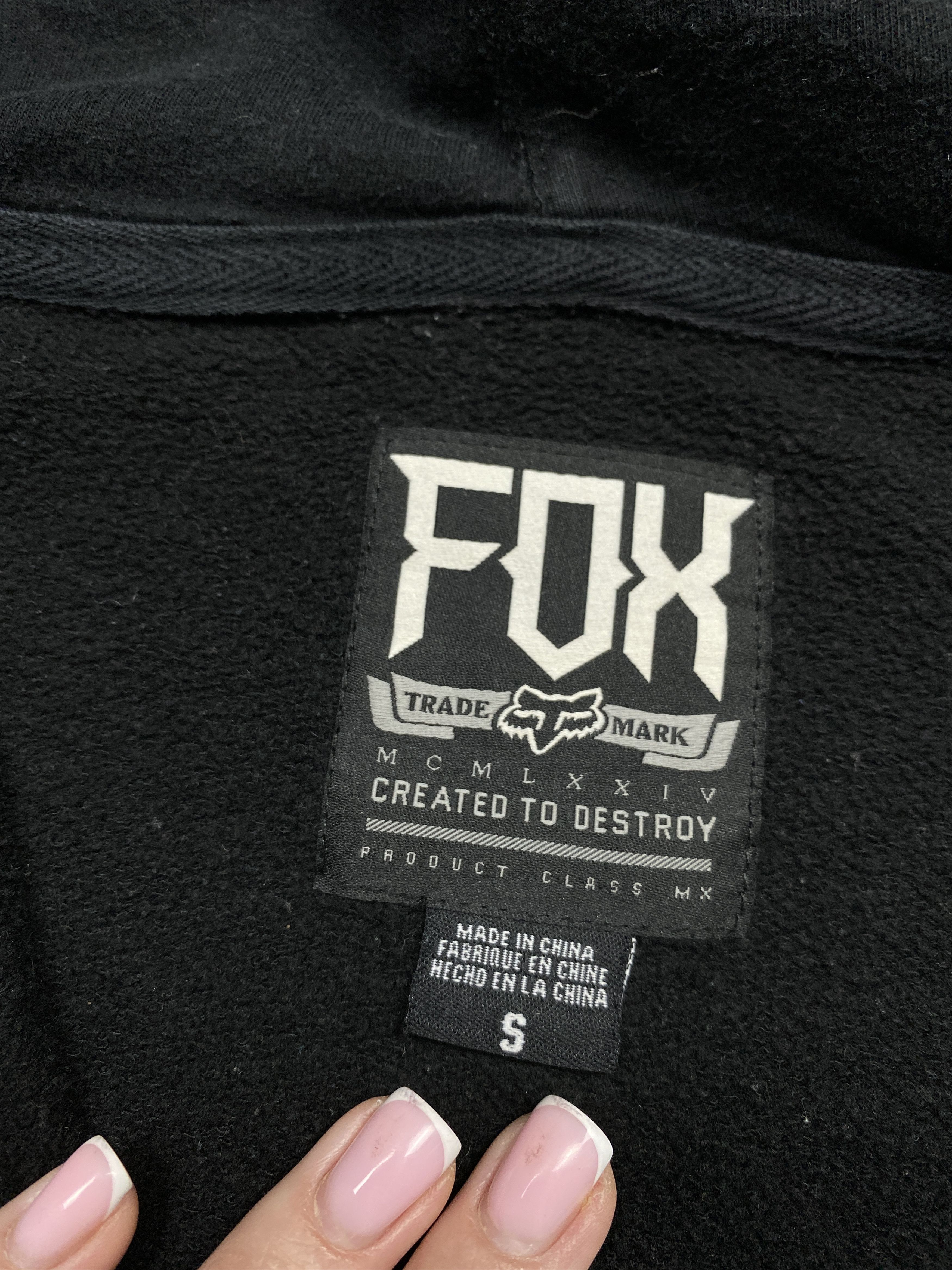 Fox Racing × Red Bull × Vintage Red Bull Fox Racing Vintage Mens Zip Hoodie Size US S / EU 44-46 / 1 - 6 Thumbnail