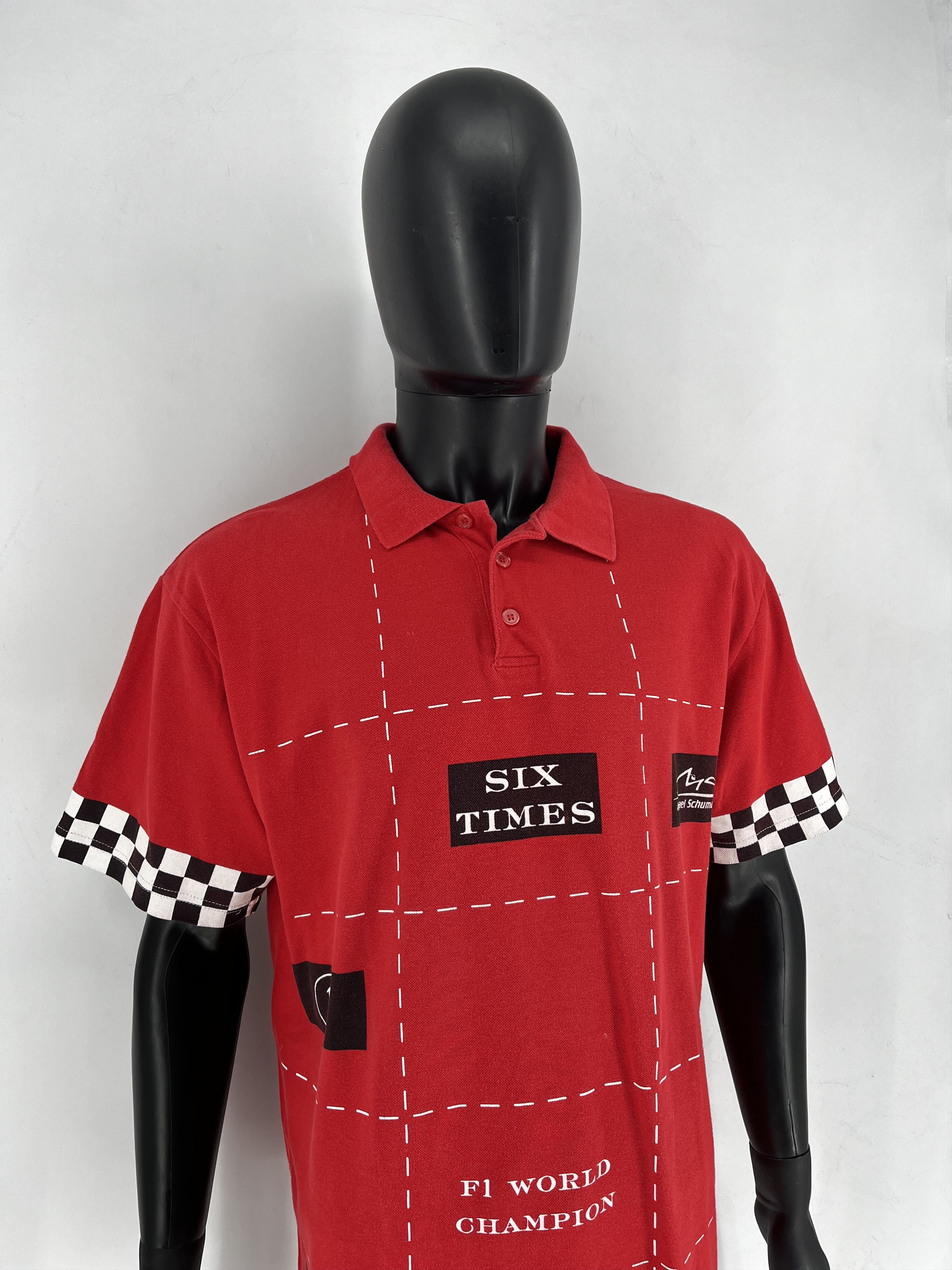 Vintage Michael Schumacher Collection Men's L 2003 Six Times F1 Size US L / EU 52-54 / 3 - 3 Thumbnail
