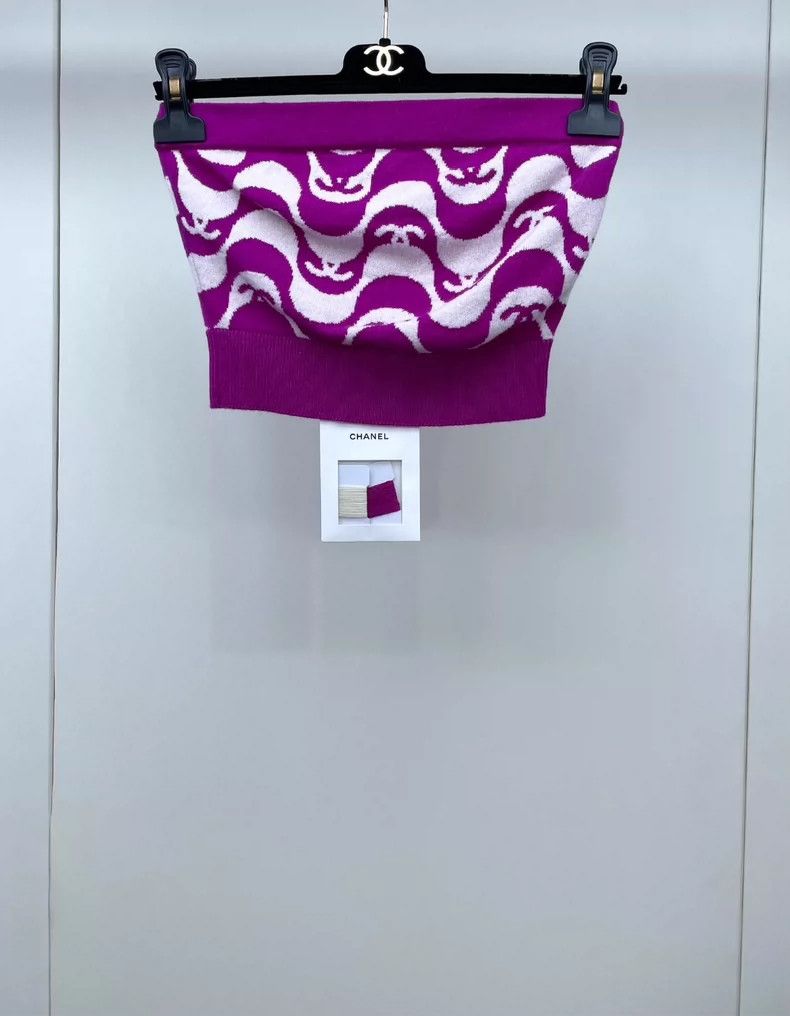 Chanel Purple full logo chest vest 2504-Nextarrow