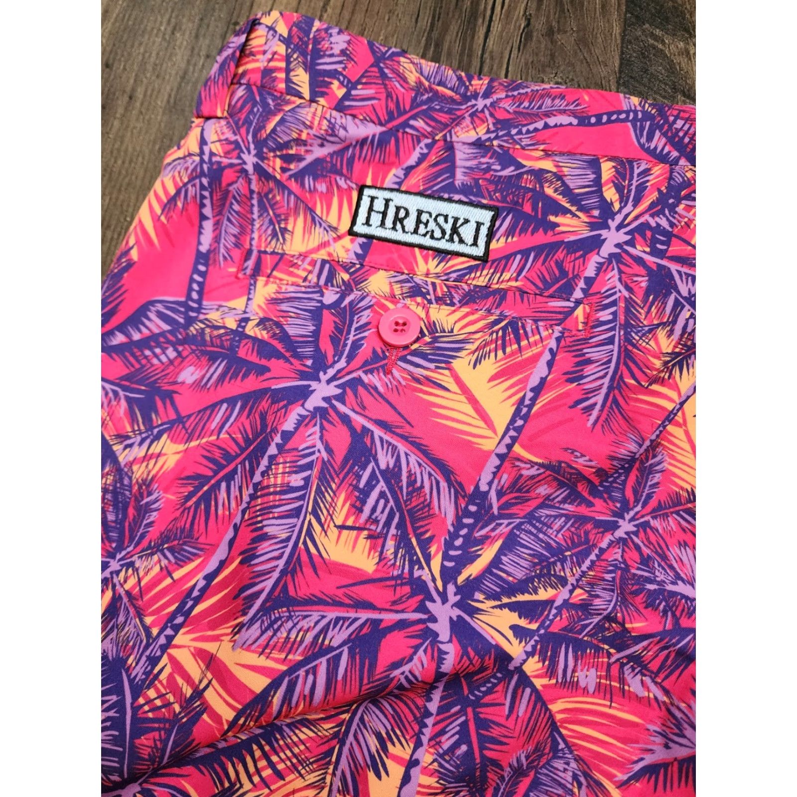 Vintage Hreski Performance Golf Shorts Men's 42 Neon Palm Trees All Over Print Size US 42 / EU 58 - 3 Thumbnail
