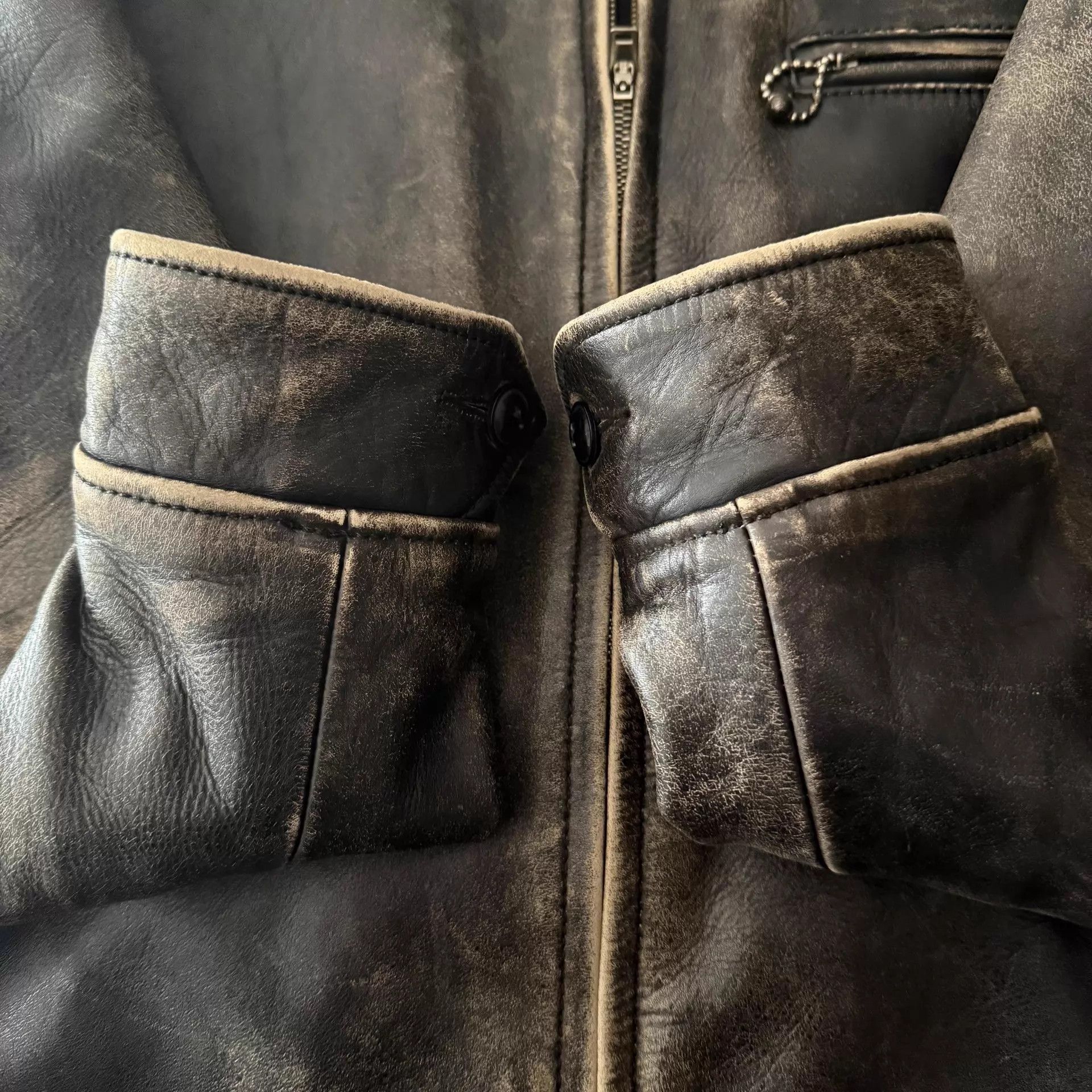 Levi's Levi's LVC 1930s Pakistan Cowhide Motorcycle Jacket Size US M / EU 48-50 / 2 - 5 Thumbnail
