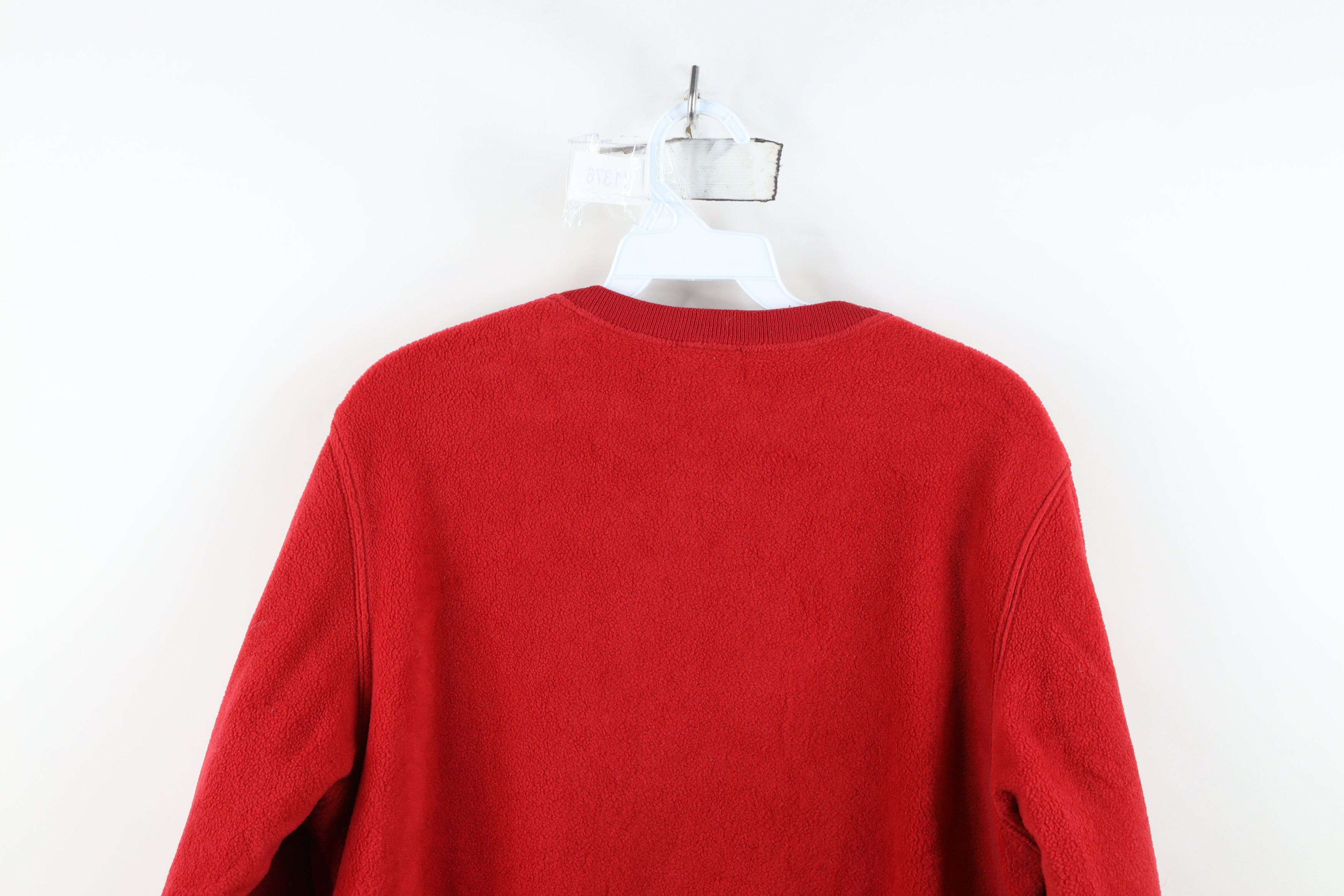 Disney Vintage 90s Y2K Disney Mickey Mouse Fleece Sweatshirt Red Size S / US 4 / IT 40 - 13 Thumbnail