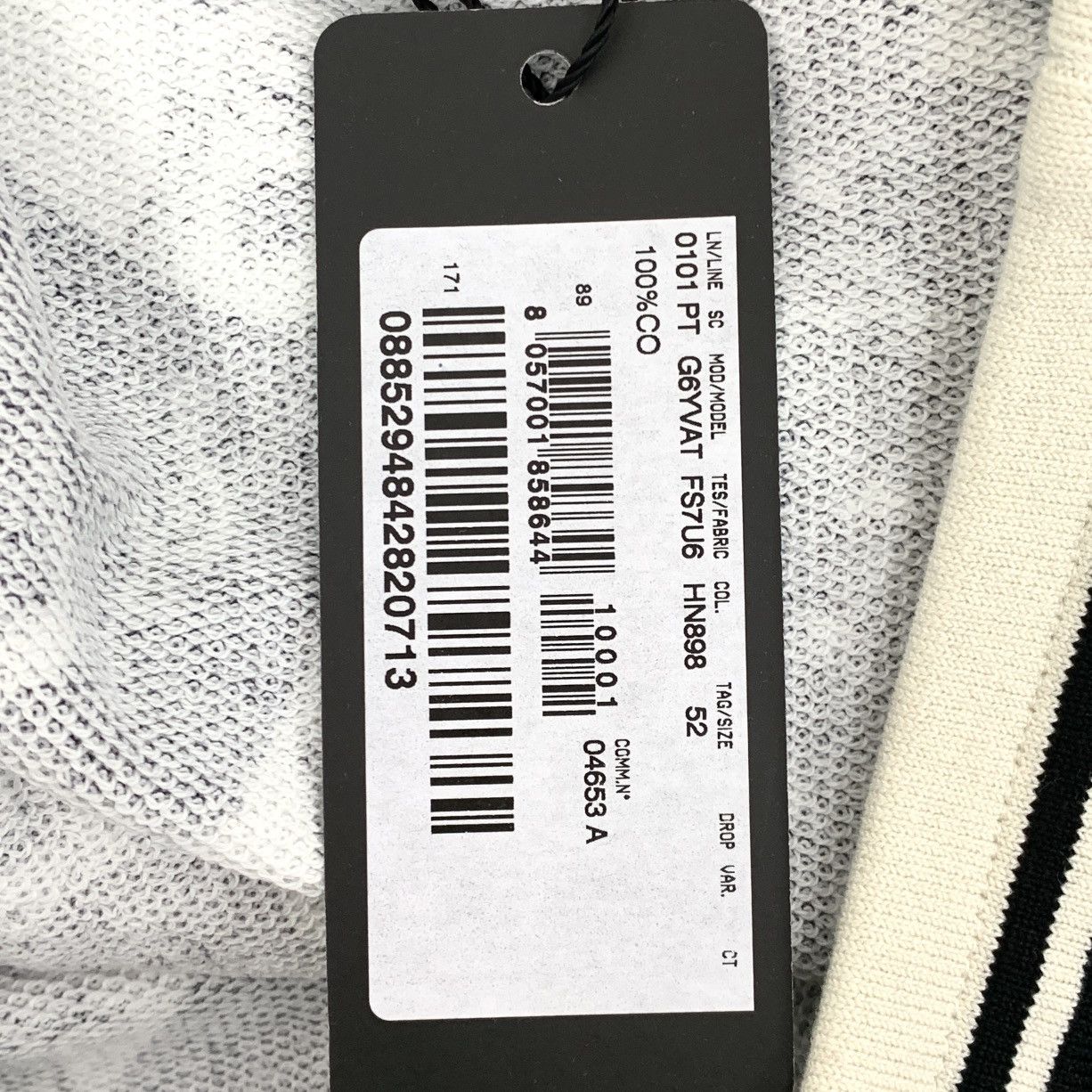 Dolce & Gabbana Dolce & Gabbana Black Note Printed Casual Pants K26WX Size US 36 / EU 52 - 5 Thumbnail