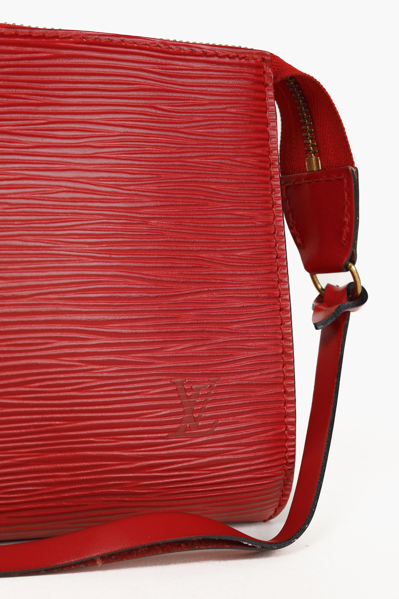 Louis Vuitton Louis Vuitton Epi Castillan Red Pochette Accessoires Bag Size ONE SIZE - 6 Thumbnail