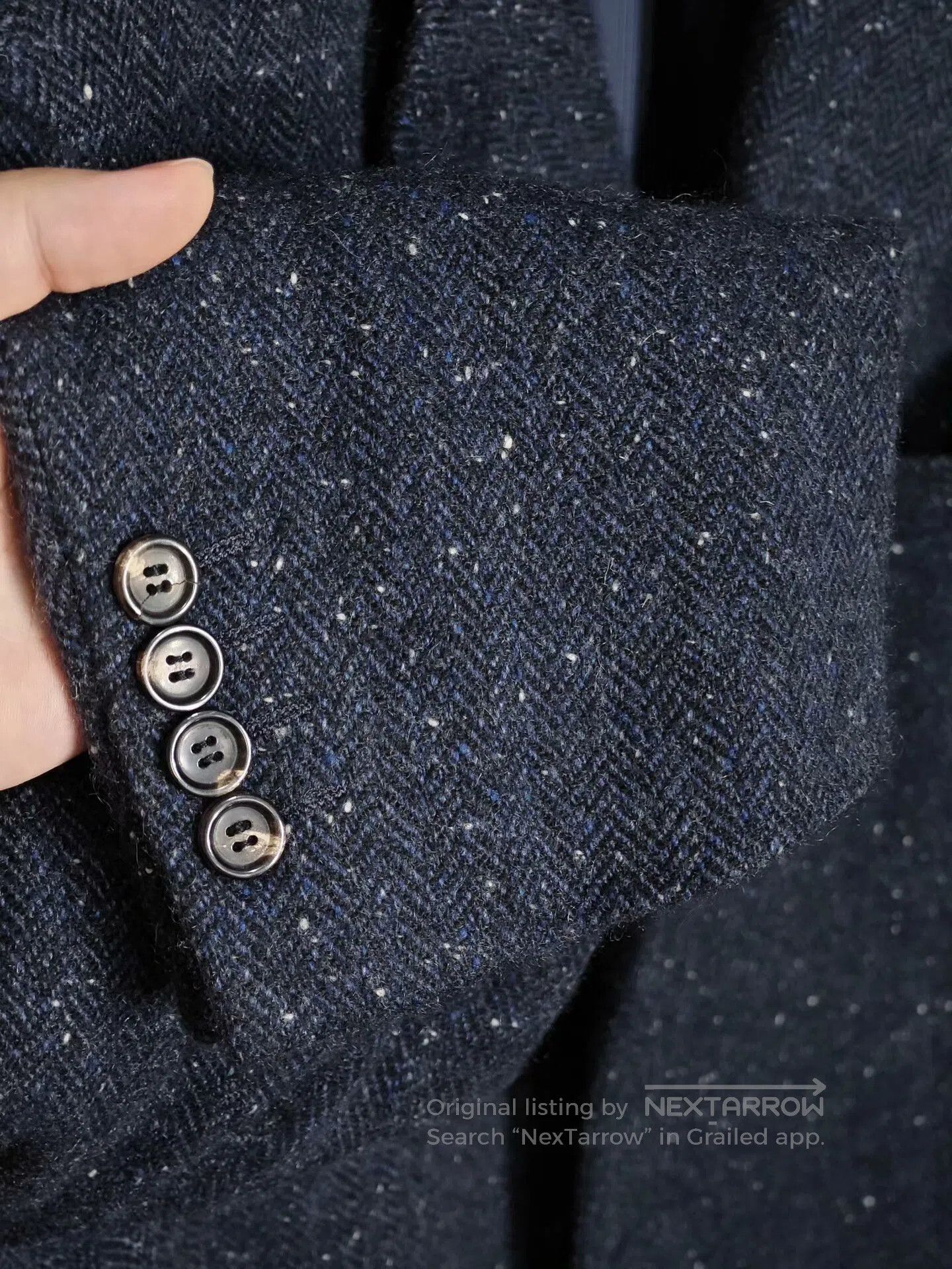 Pal Zileri Pal Zileri Cashmere Blazer in Navy Blue. Size US XL / EU 56 / 4 - 4 Thumbnail
