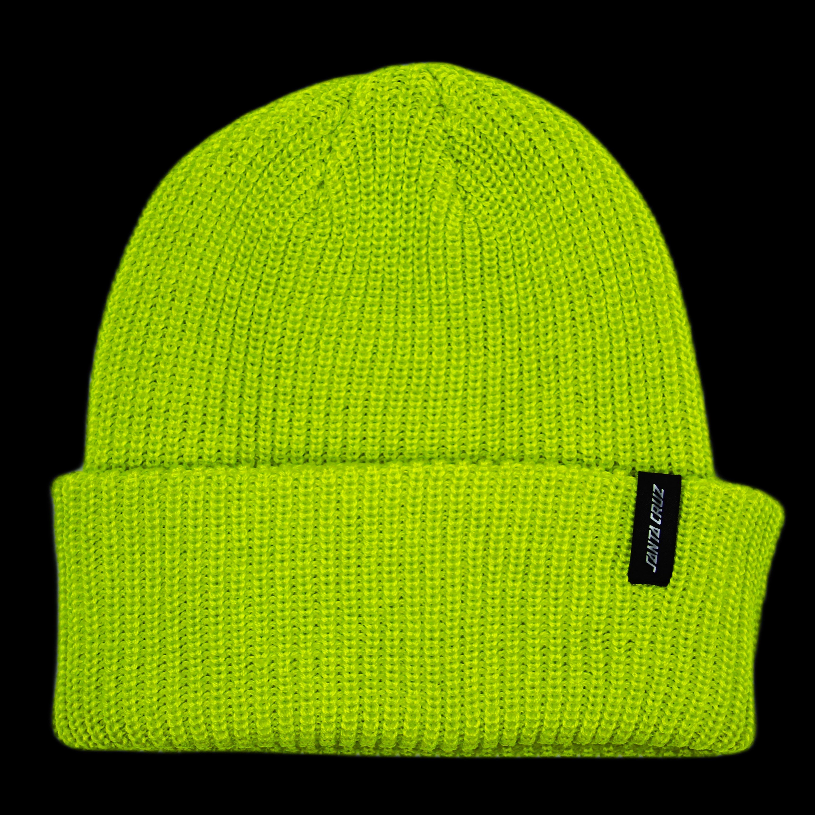 Santa Cruz Skateboards Santa Cruz Classic Strip Beanie Lime Green Size ONE SIZE - 1 Thumbnail
