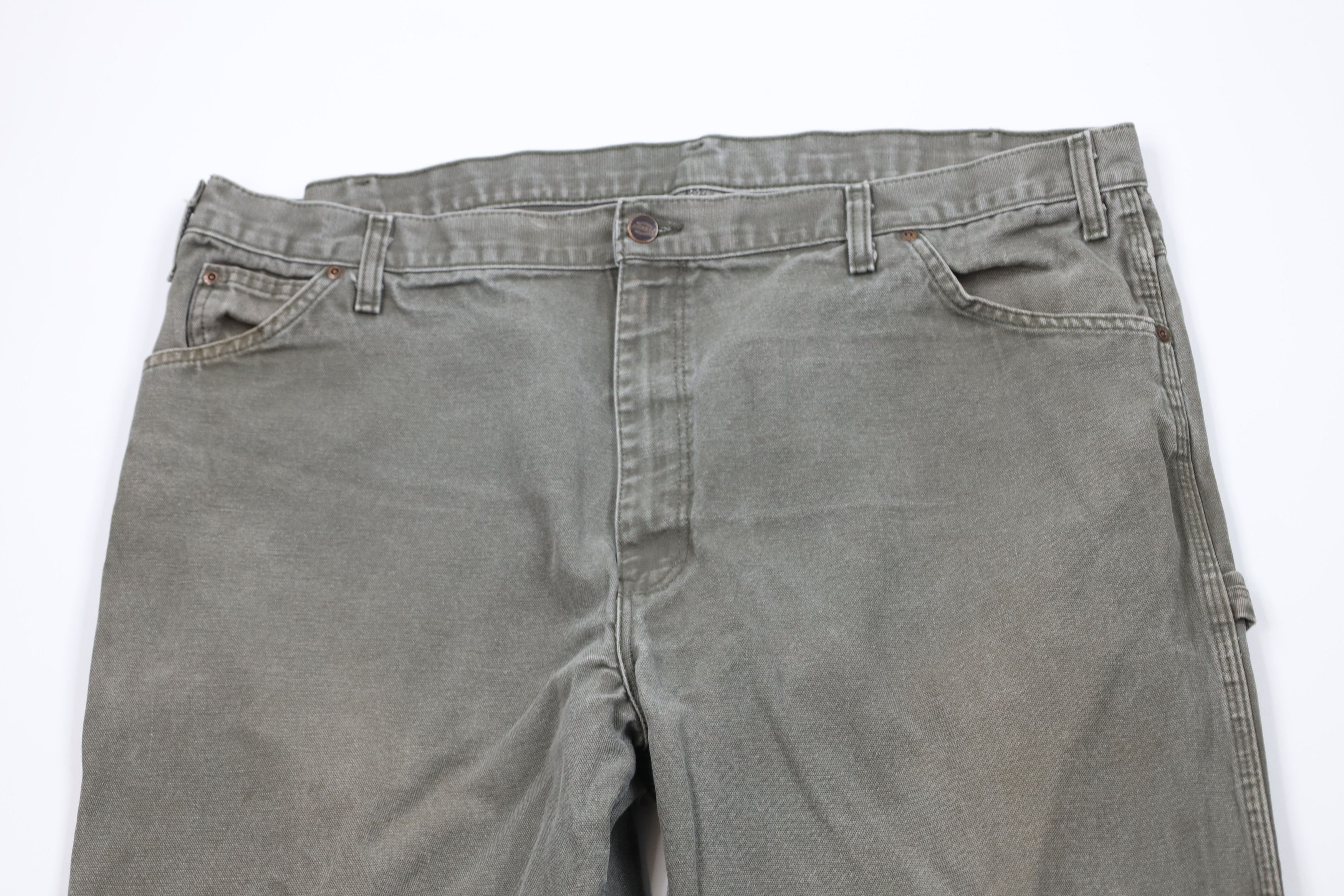 Dickies Vintage Dickies Canvas Wide Leg Dungaree Pants Green Cotton Size US 44 / EU 60 - 2 Thumbnail