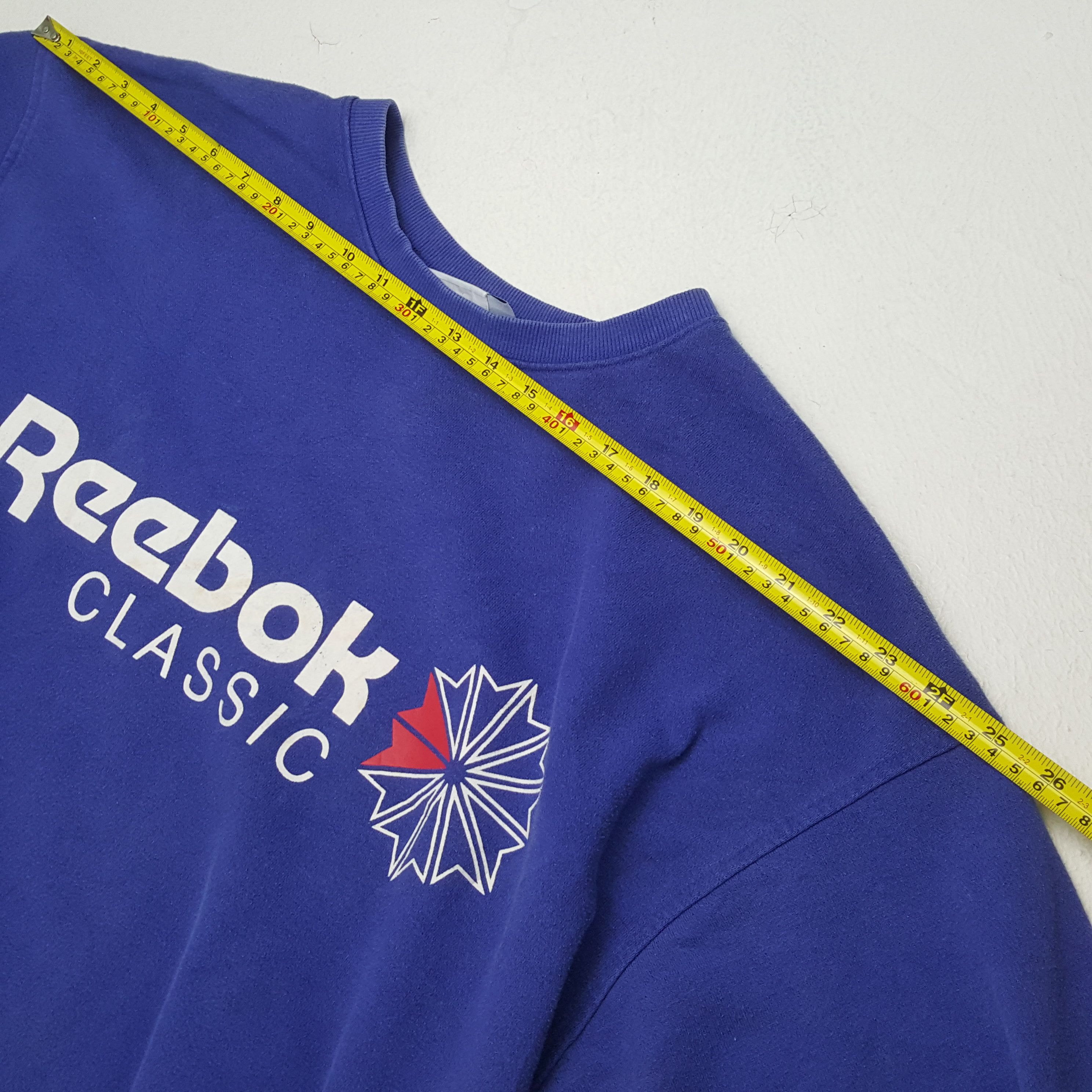Reebok × Vintage REEBOK CLASSIC Center Spellout Design Sweatshirt Size US XL / EU 56 / 4 - 4 Thumbnail