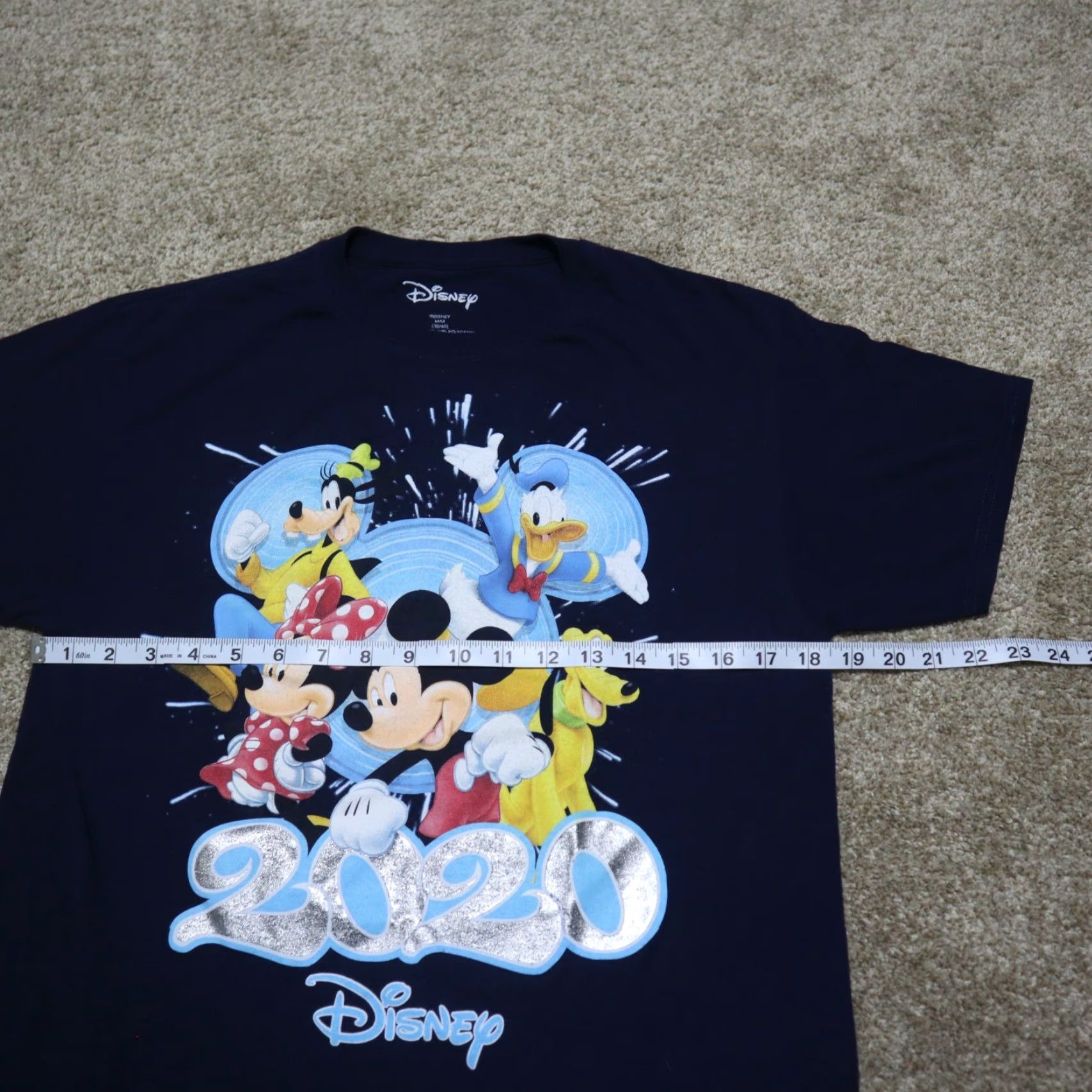Disney Disney T-Shirt Blue Men M Disney World 2020 Mickey Minnie Goofy Snoopy Snow White Short Sleeve Crew Neck 90s Cartoon Graphic Print Size US M / EU 48-50 / 2 - 3 Thumbnail