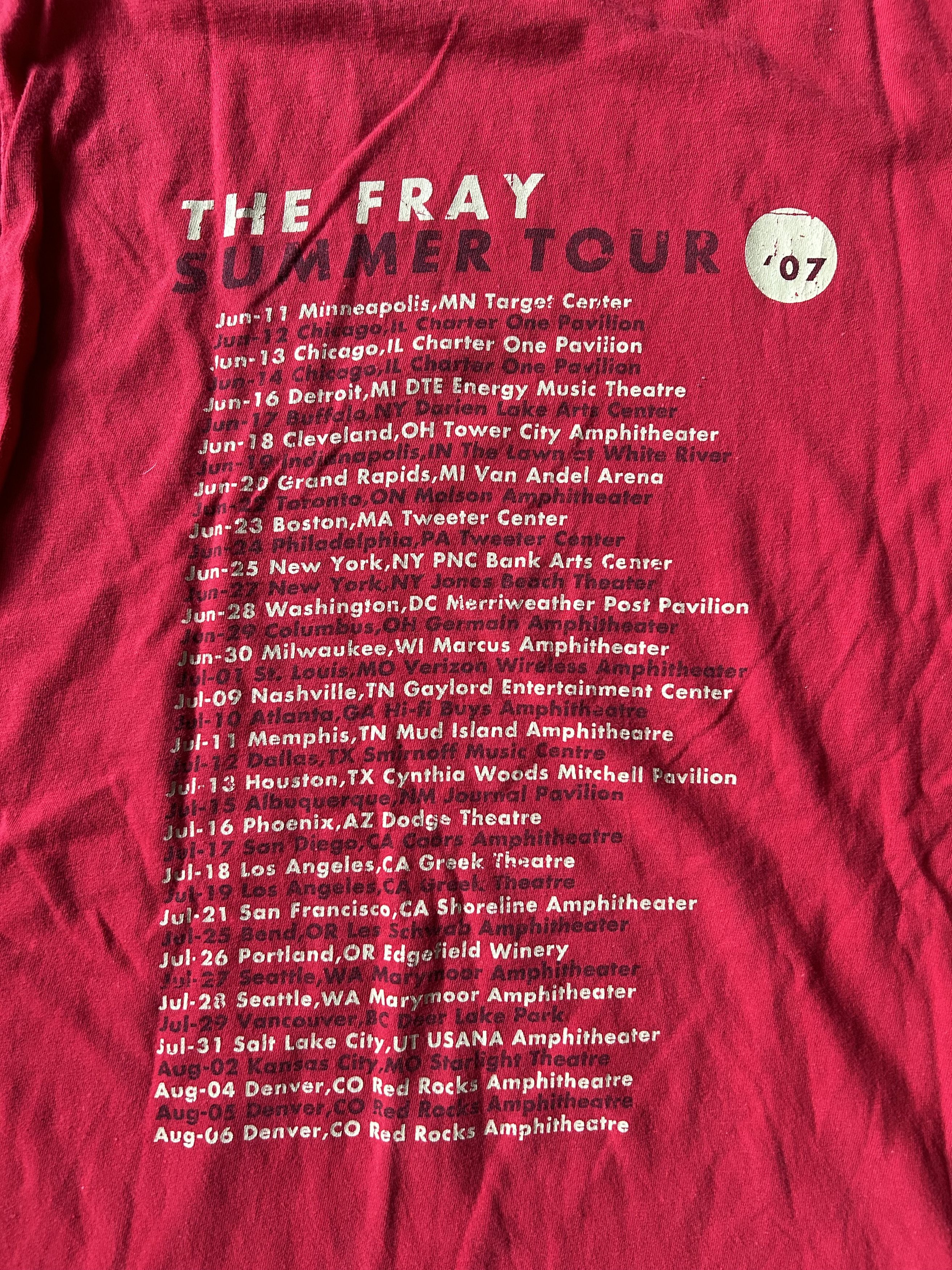 Band Tees *VINTAGE The Fray 2007 US Tour - Small Tee Size US S / EU 44-46 / 1 - 3 Thumbnail